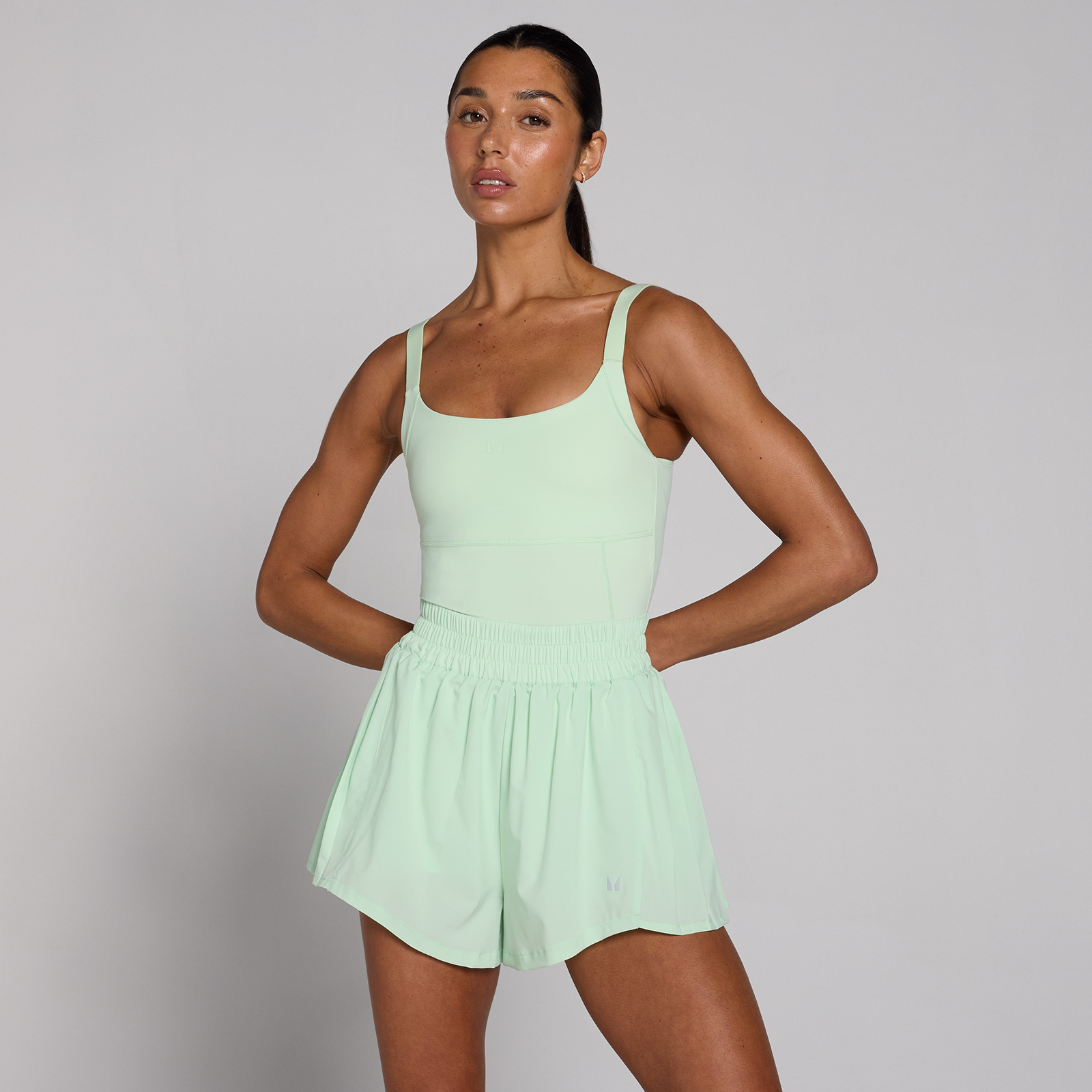 Mono de falda plisada Velocity mujer de MP - Lima claro - XS