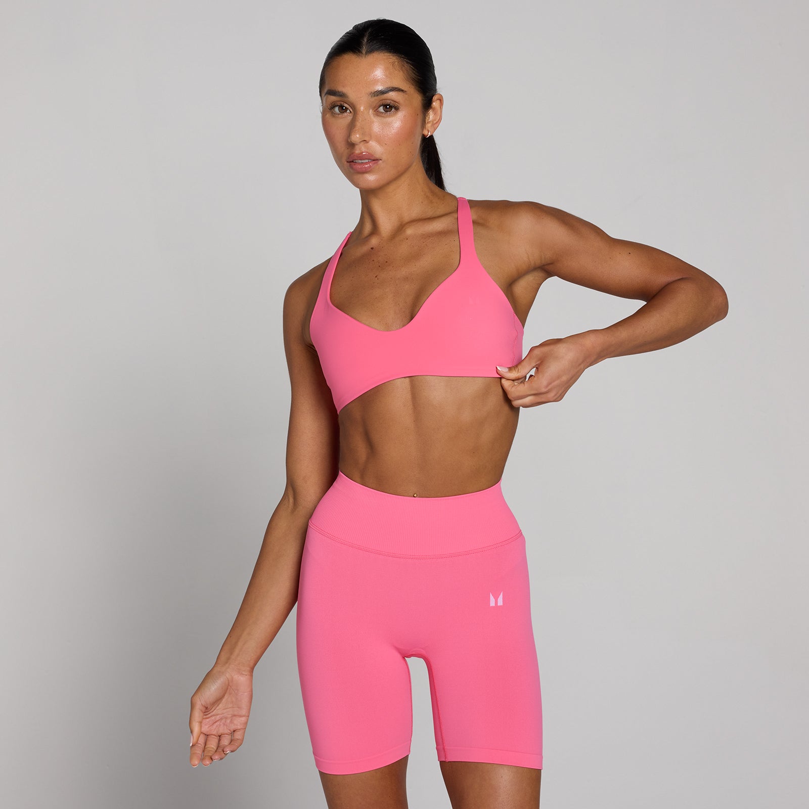 MP Damen Tempo Twist Back Sport-BH - Lebhaftes Pink - XXL — Bild 3