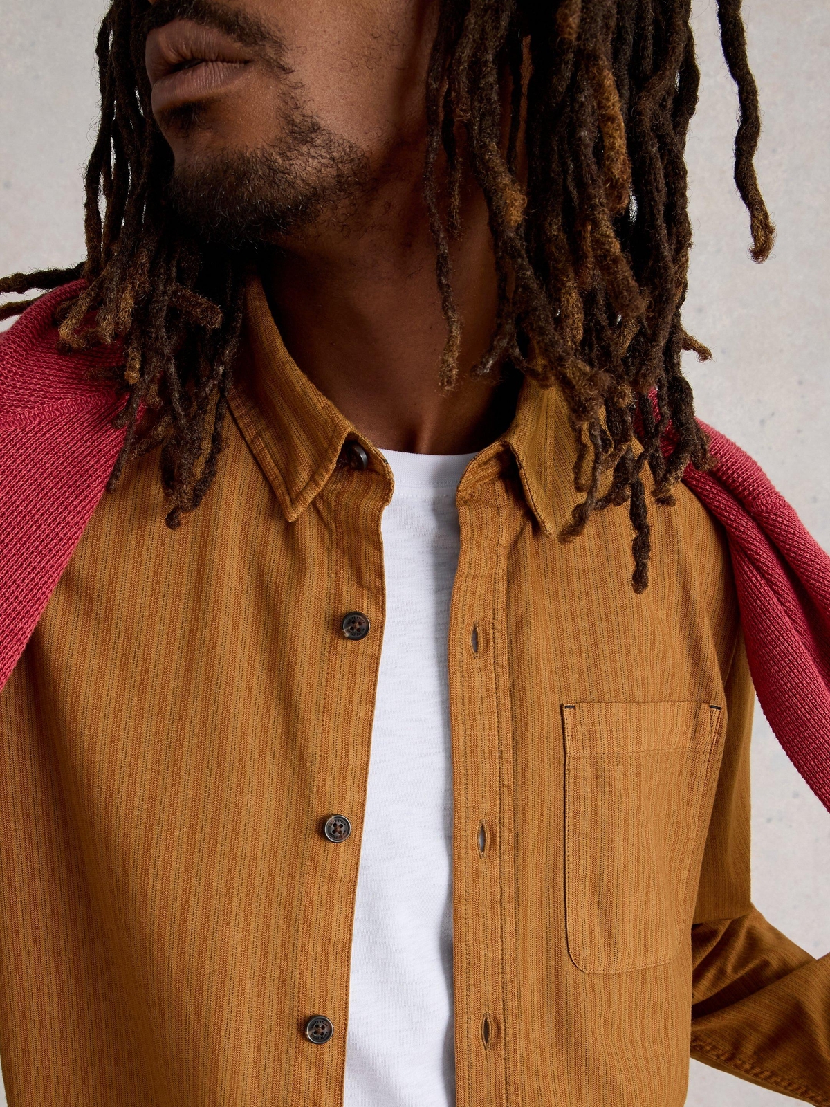 Gestreiftes Oxfordhemd Bruton - XXL