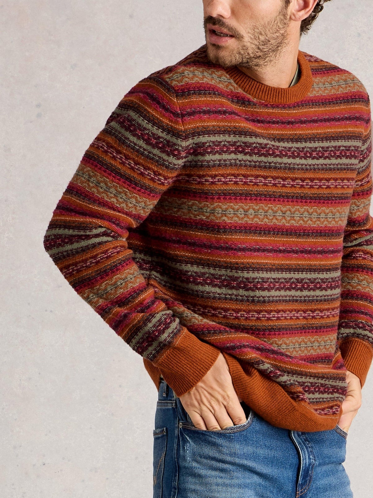 Gemusterter Pullover Ossett - XL