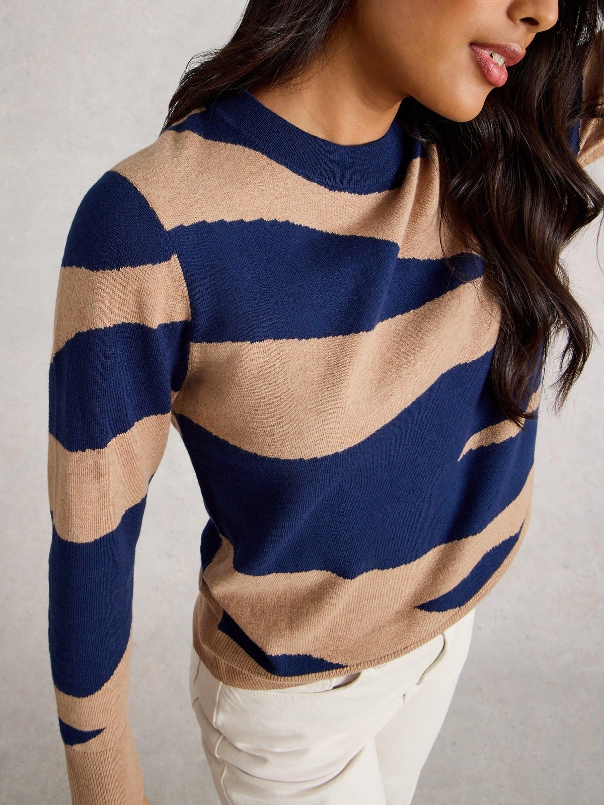White Stuff Abstrakter Pullover Katie - 38