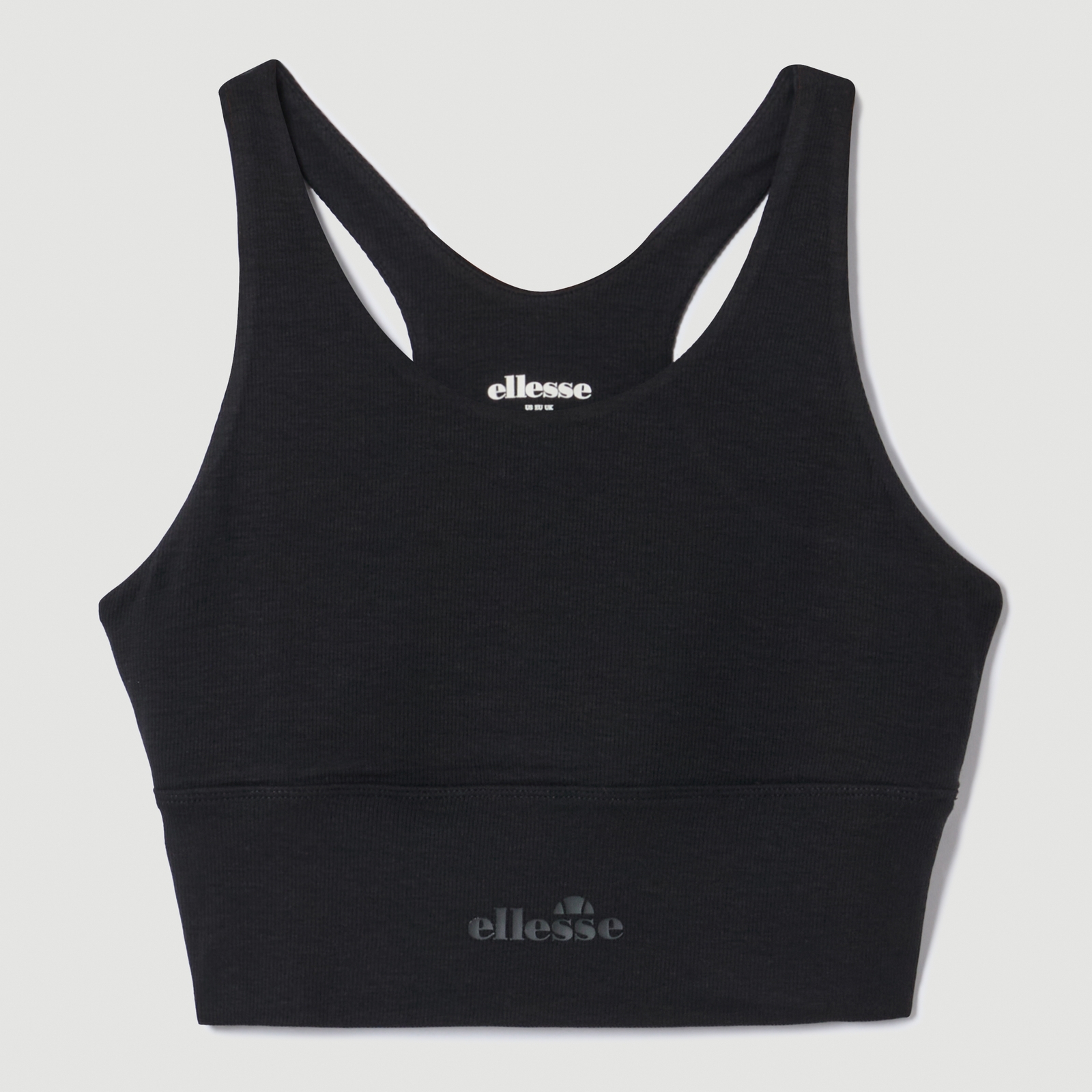 Image of Women's Ballante Scoop Neck Racerback Bra Top Black