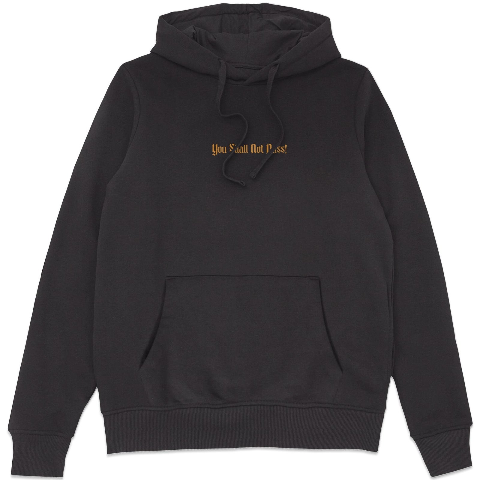 Lord Of The Rings You Shall Not Pass Hoodie - Black - L
