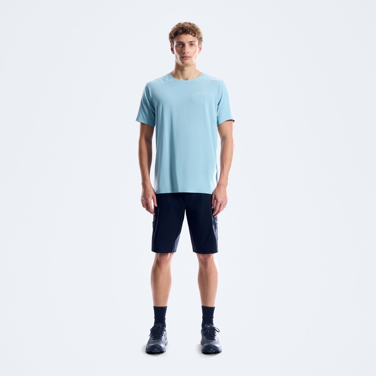 Image of Men's Berghaus Delta Short Sleeve Tech Tee - Blue