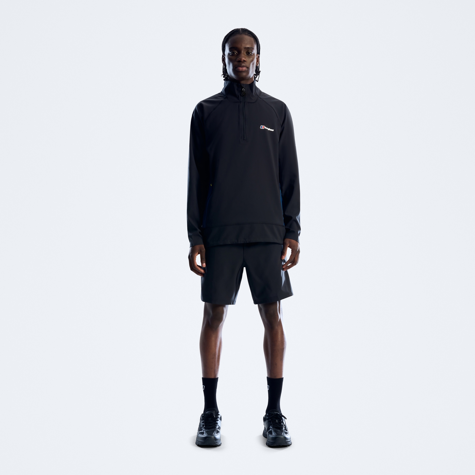 Image of Men's Wavertree Half-Zip - Jet Black