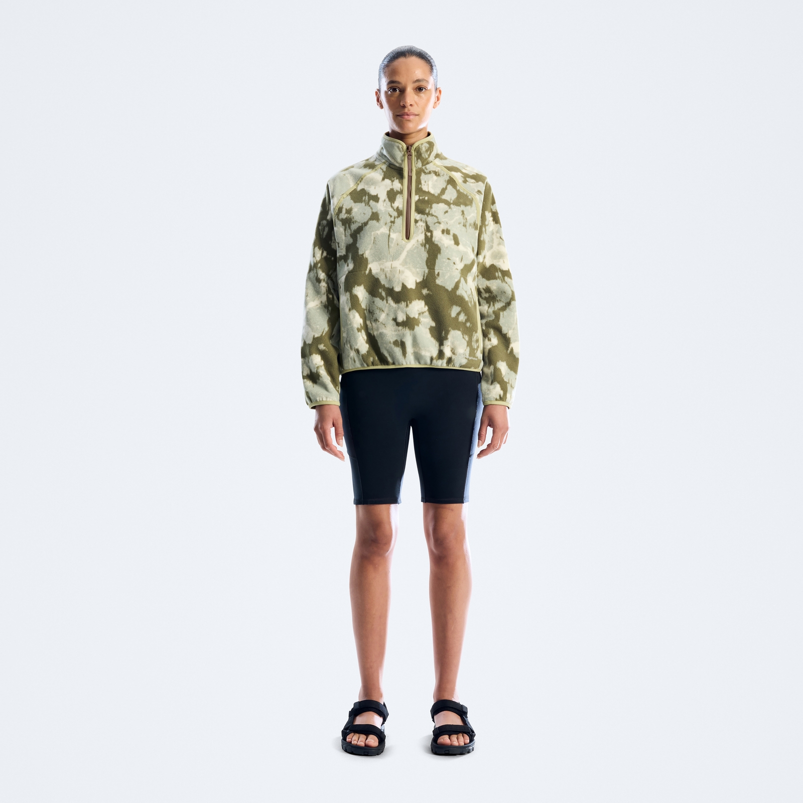 Image of Women's Bamburgh Half Zip Fleece - Green