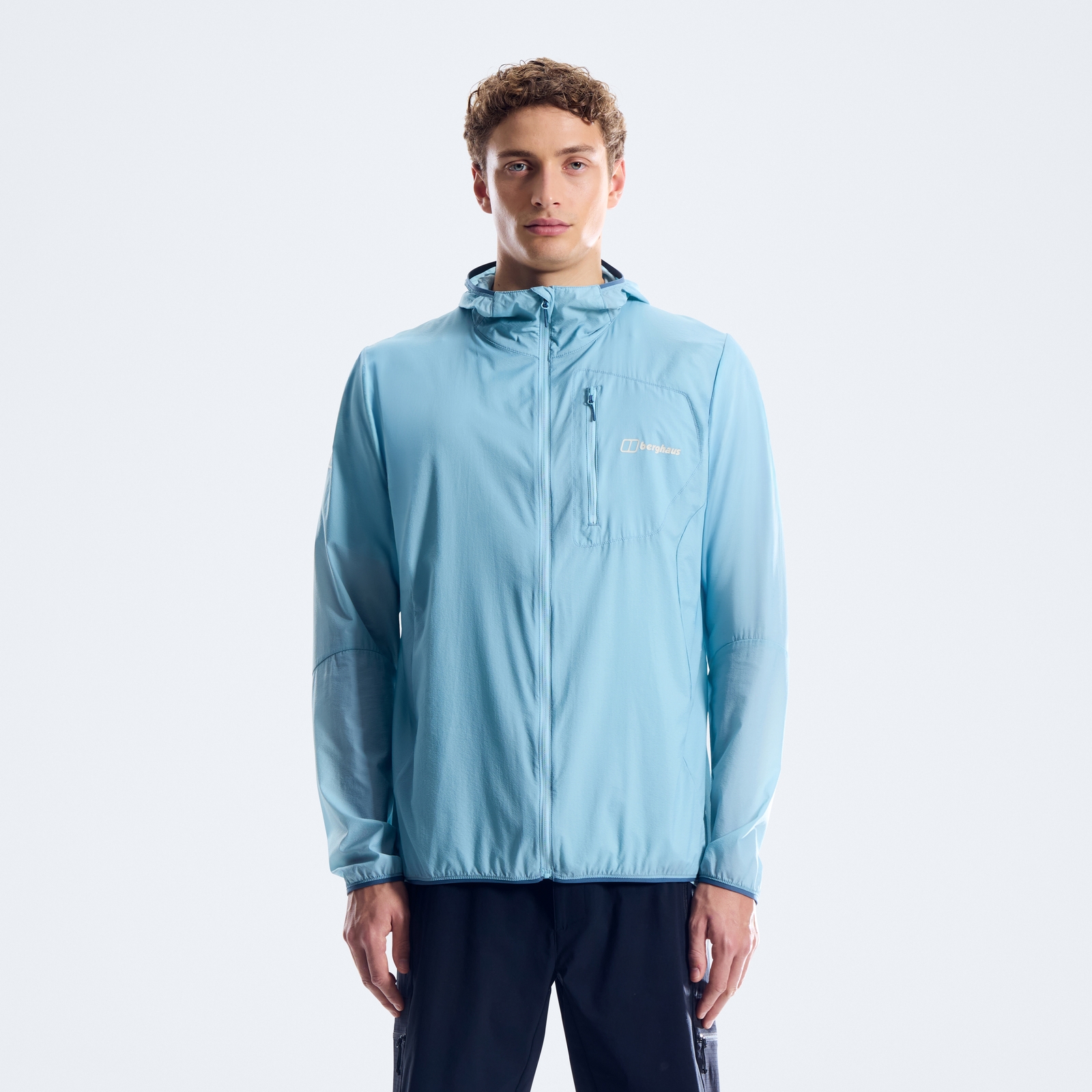 Image of Men's Pendower Wind Jacket - Blue