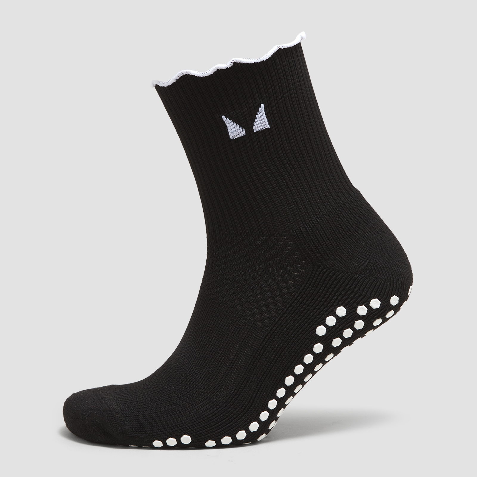 Thumbnail - MP Frilly Pilates-Socken (2er-Pack) - Schwarz/Weiß - UK 9-11