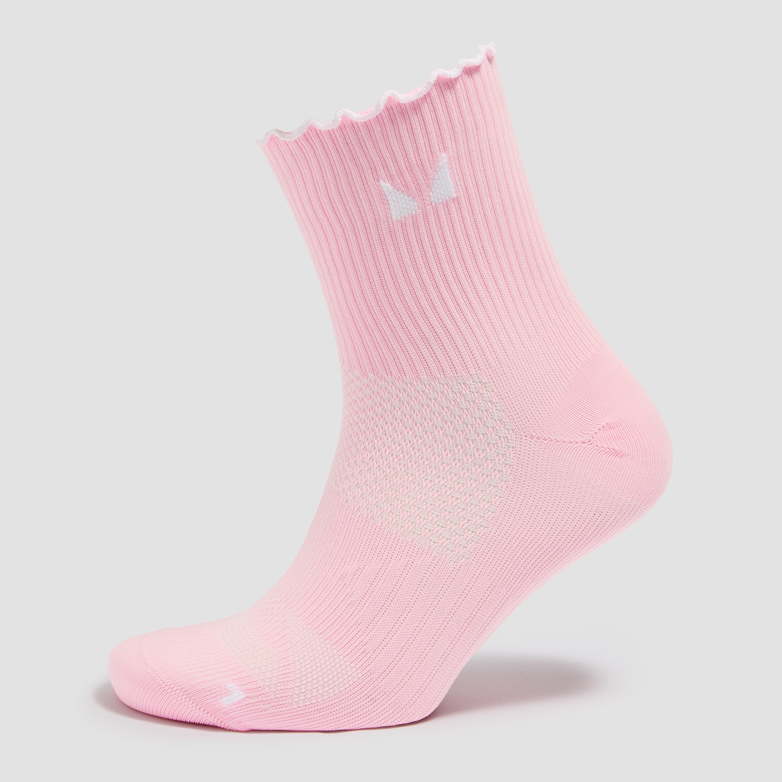 MP Frilly Running Knöchelsocken (3er-Pack) - Weiß/Schwarz/Blush - UK 12-14