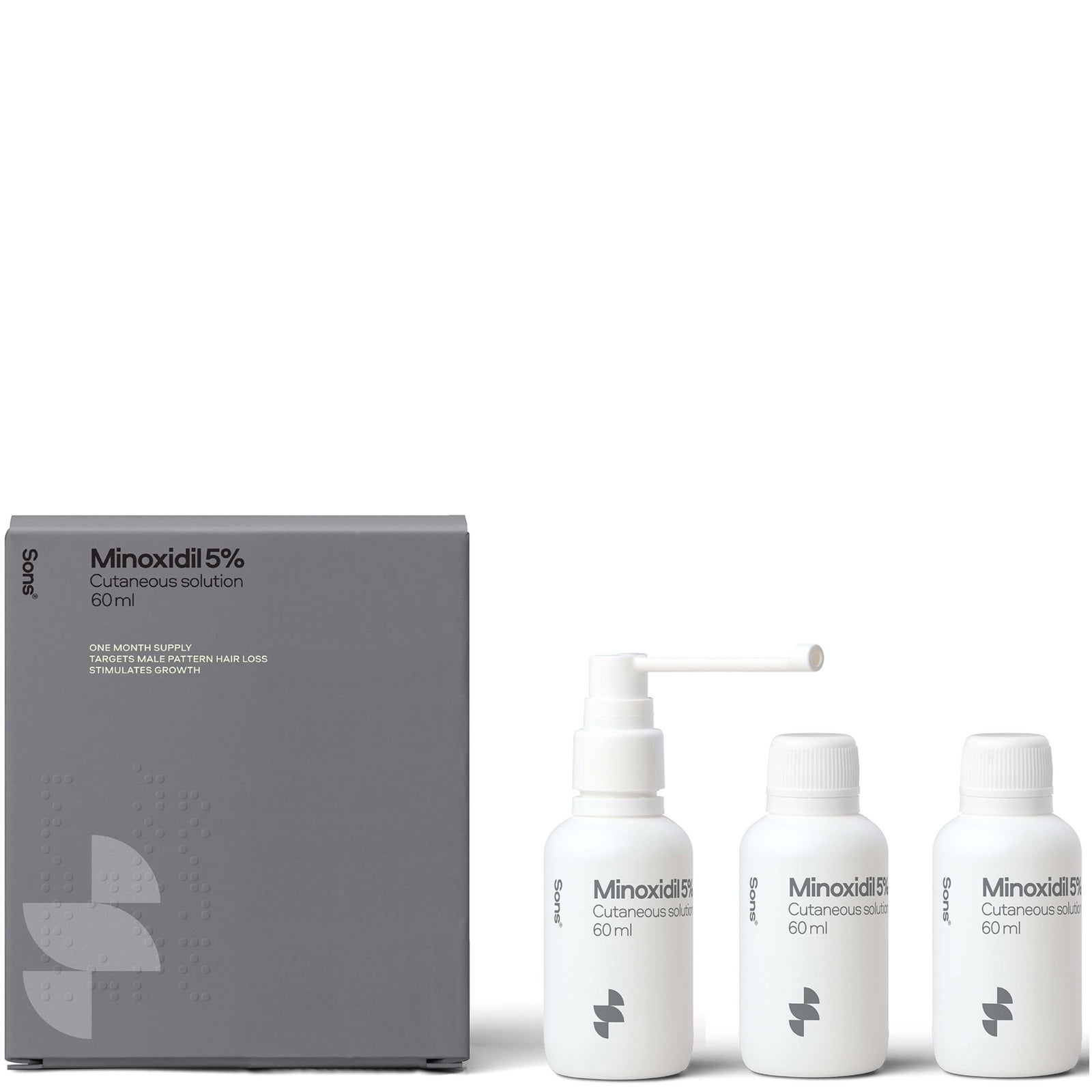 Sons Minoxidil 5% Hair Growth Stimulating Spray - 3 Month Supply
