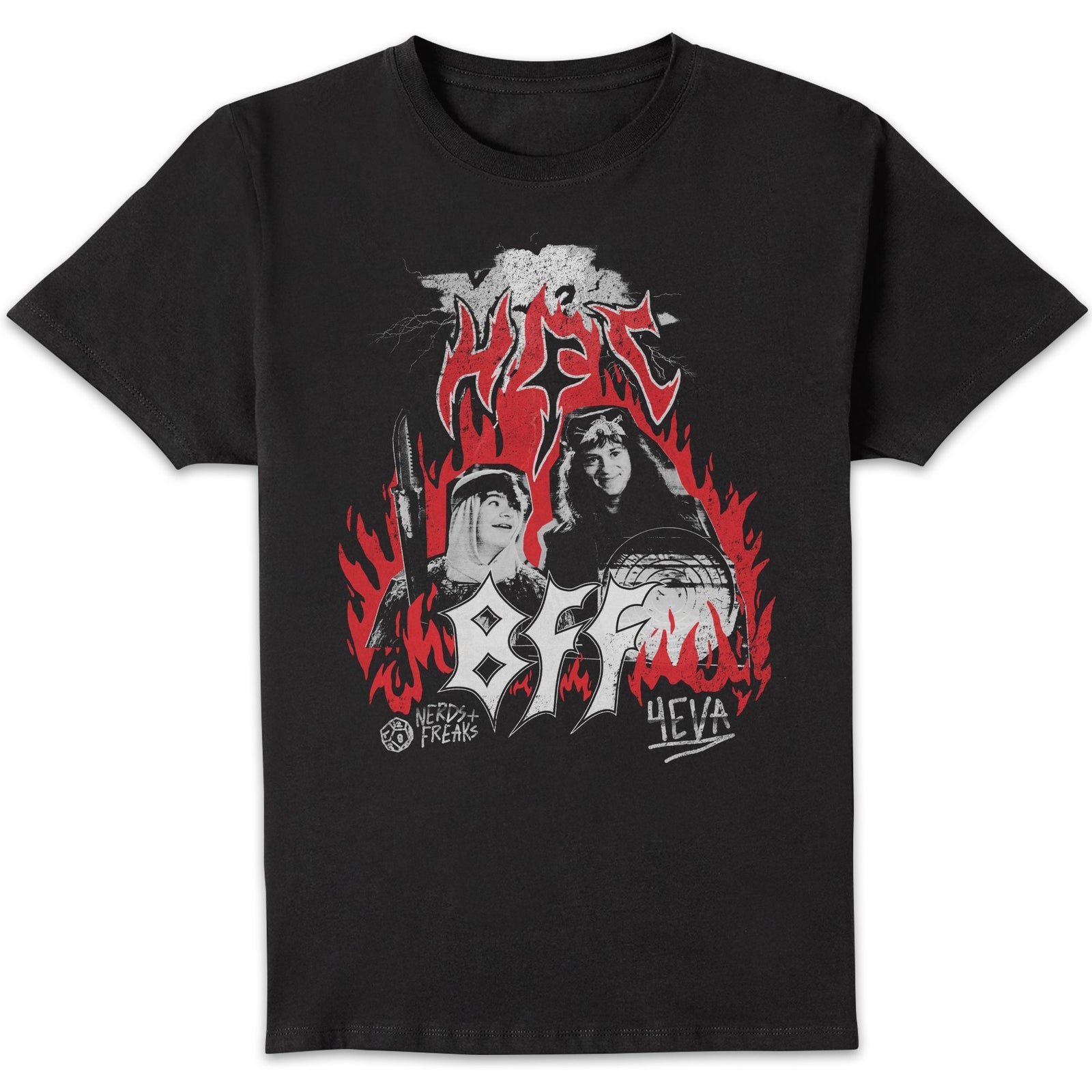 Stranger Things BFFs 4EVA! Unisex T-Shirt - Black - S