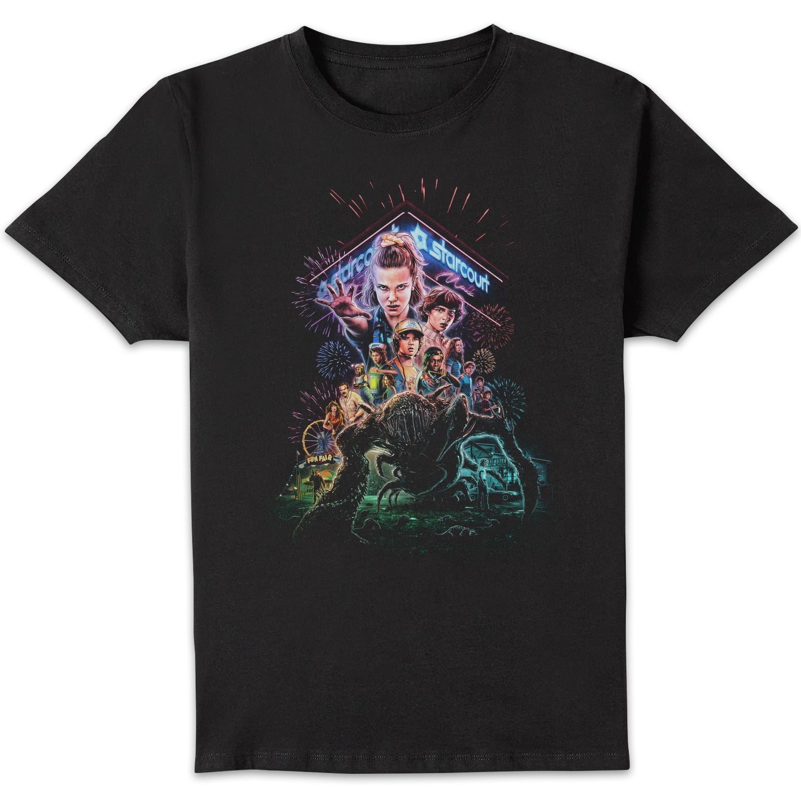 Stranger Things Season Three Poster Unisex T-Shirt - Black - L