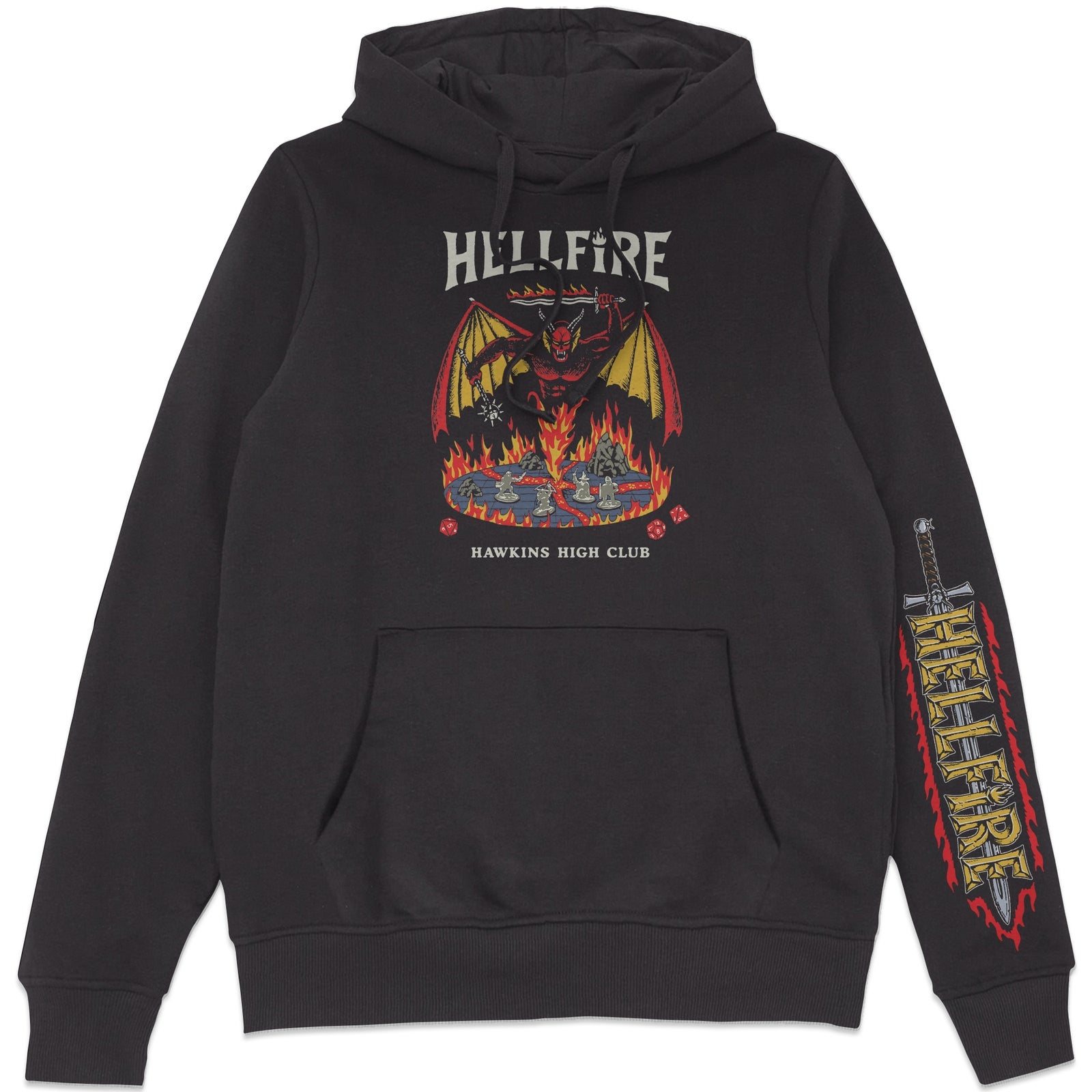 Stranger Things Hellfire Club Hoodie - Black - XL