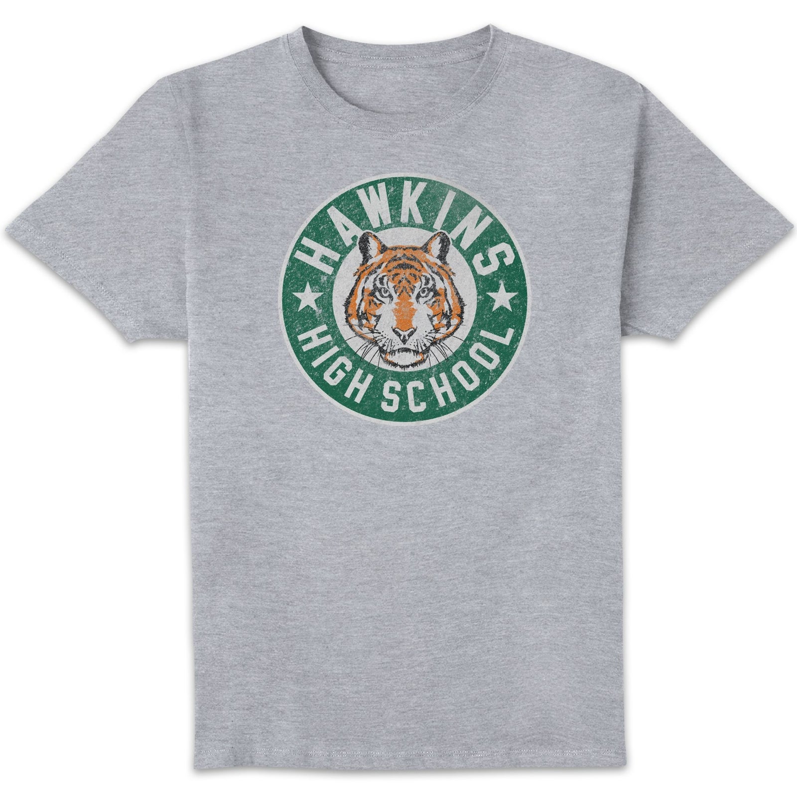 Stranger Things Hawkins High School Tigers Unisex T-Shirt - Grey - S
