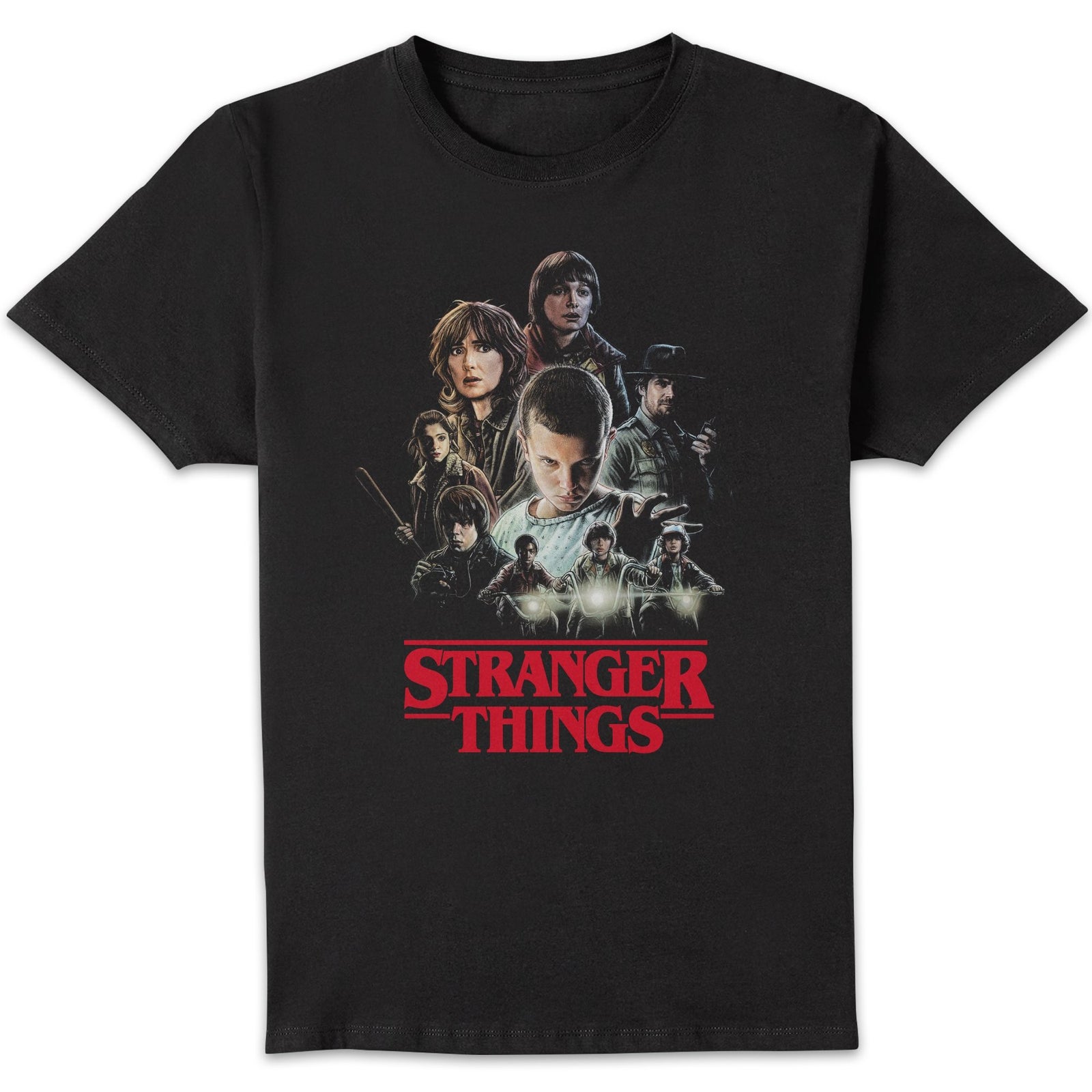 Stranger Things Season One Poster Unisex T-Shirt - Black - 4XL