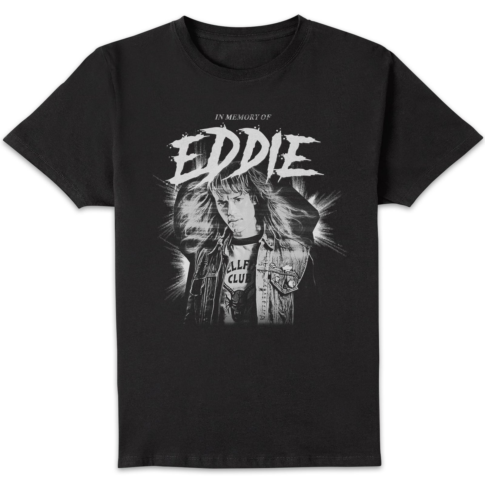 Stranger Things Eddie Munson Memorial Unisex T-Shirt - Black - 4XL