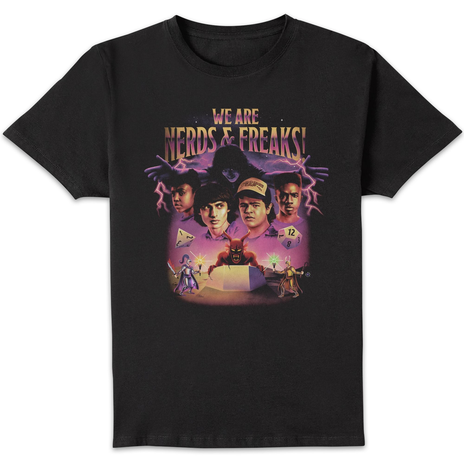 Stranger Things We Are Nerds And Freaks! Unisex T-Shirt - Black - 5XL