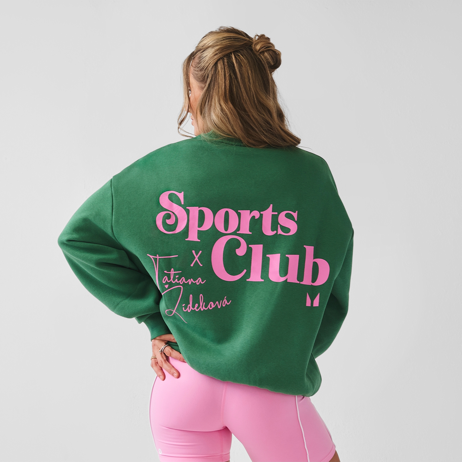 MP Dames X Tatiana Oversized Graphic Sweatshirt - Palm Green - XS