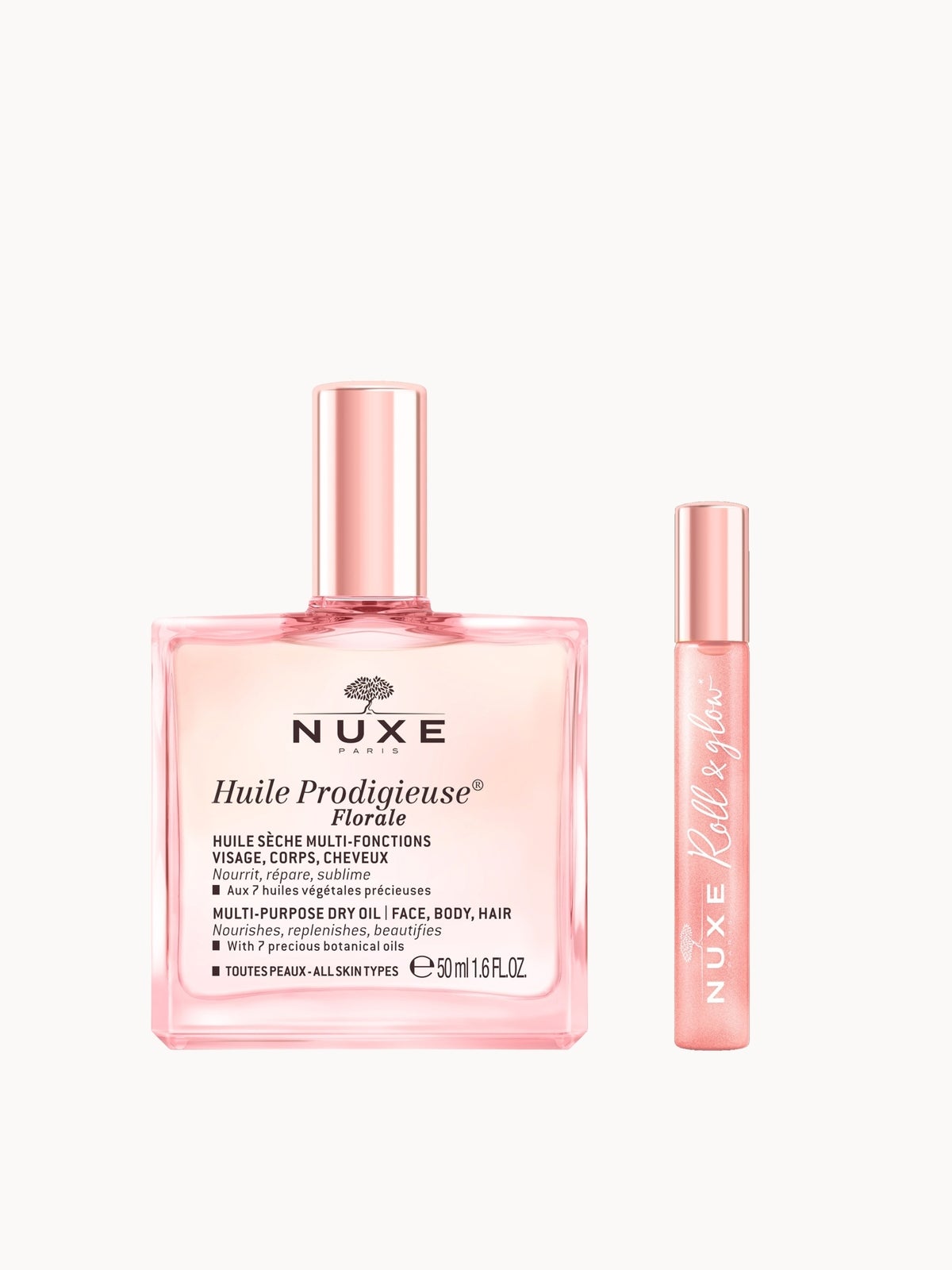 NUXE Huile Prodigieuse Florale Multi Purpose Dry Oil 50ml & Roll On