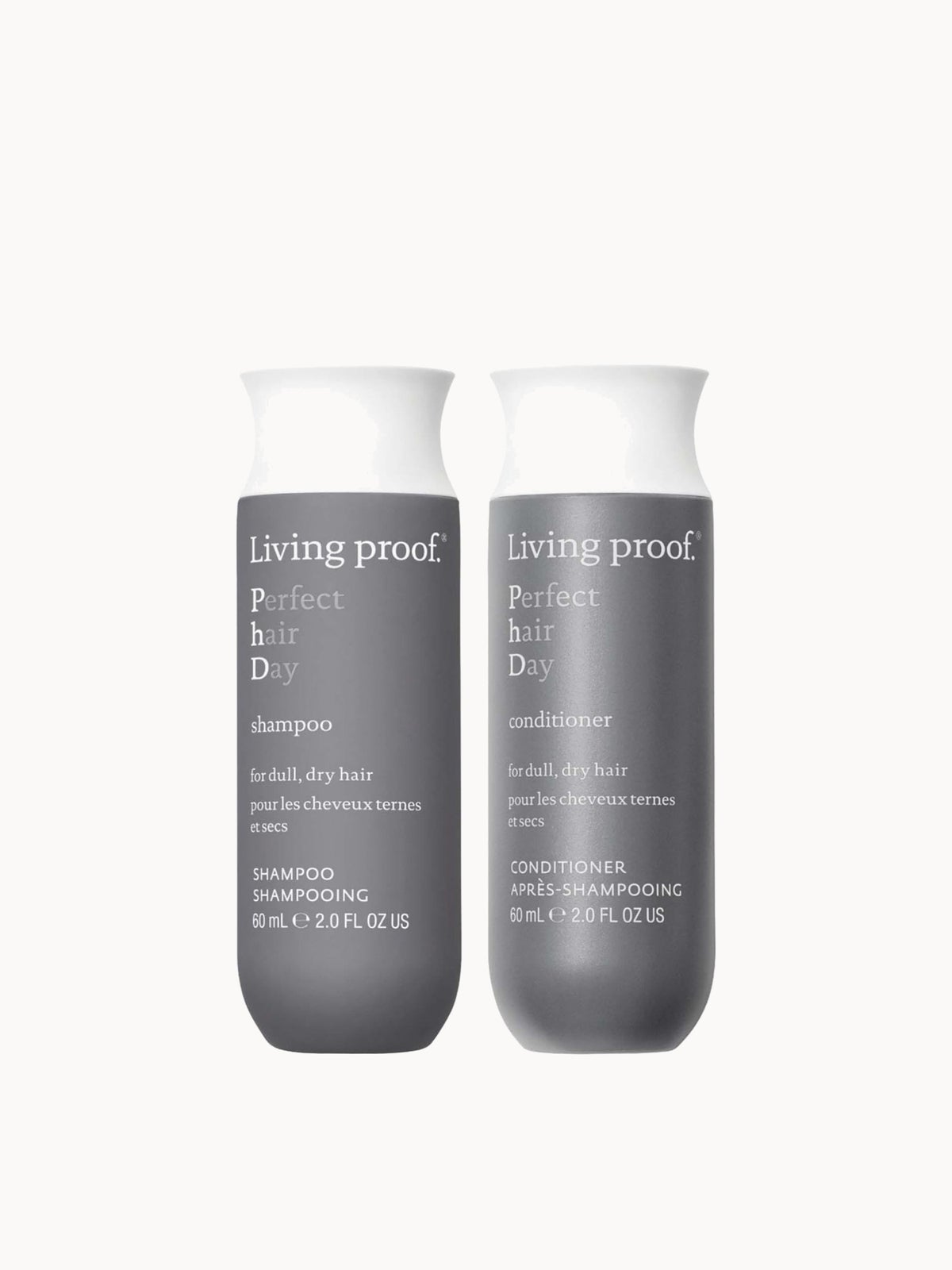 Living Proof Perfect hair Day Shampoo and Conditioner Travel Size Bundle for Hydration, Softness and Shine