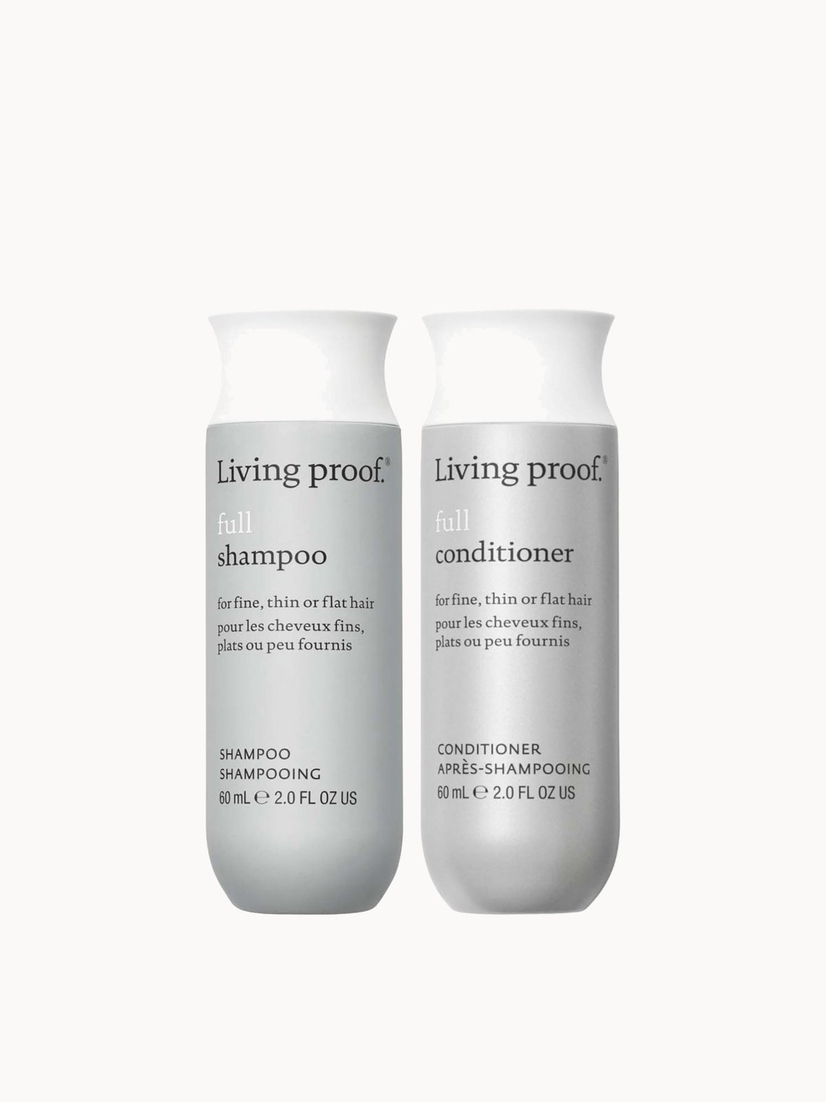 Living Proof Full Shampoo and Conditioner Travel Size Bundle for Volume, Bounce and Shine