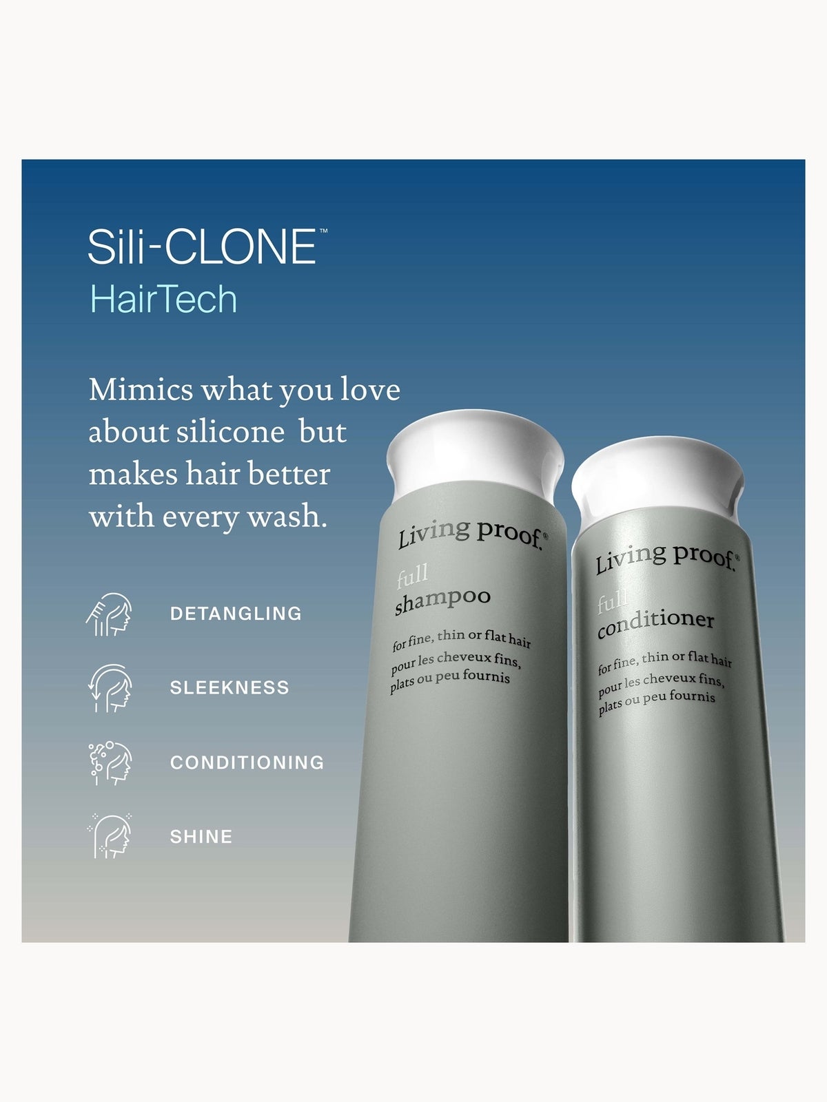 Living Proof Full Shampoo and Conditioner Travel Size Bundle for Volume, Bounce and Shine 3