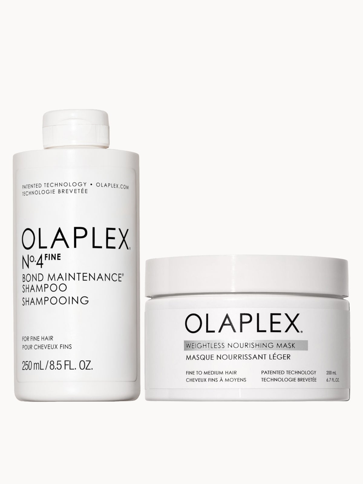 Olaplex No.4 Fine Shampoo & Weightless Nourishing Mask Duo