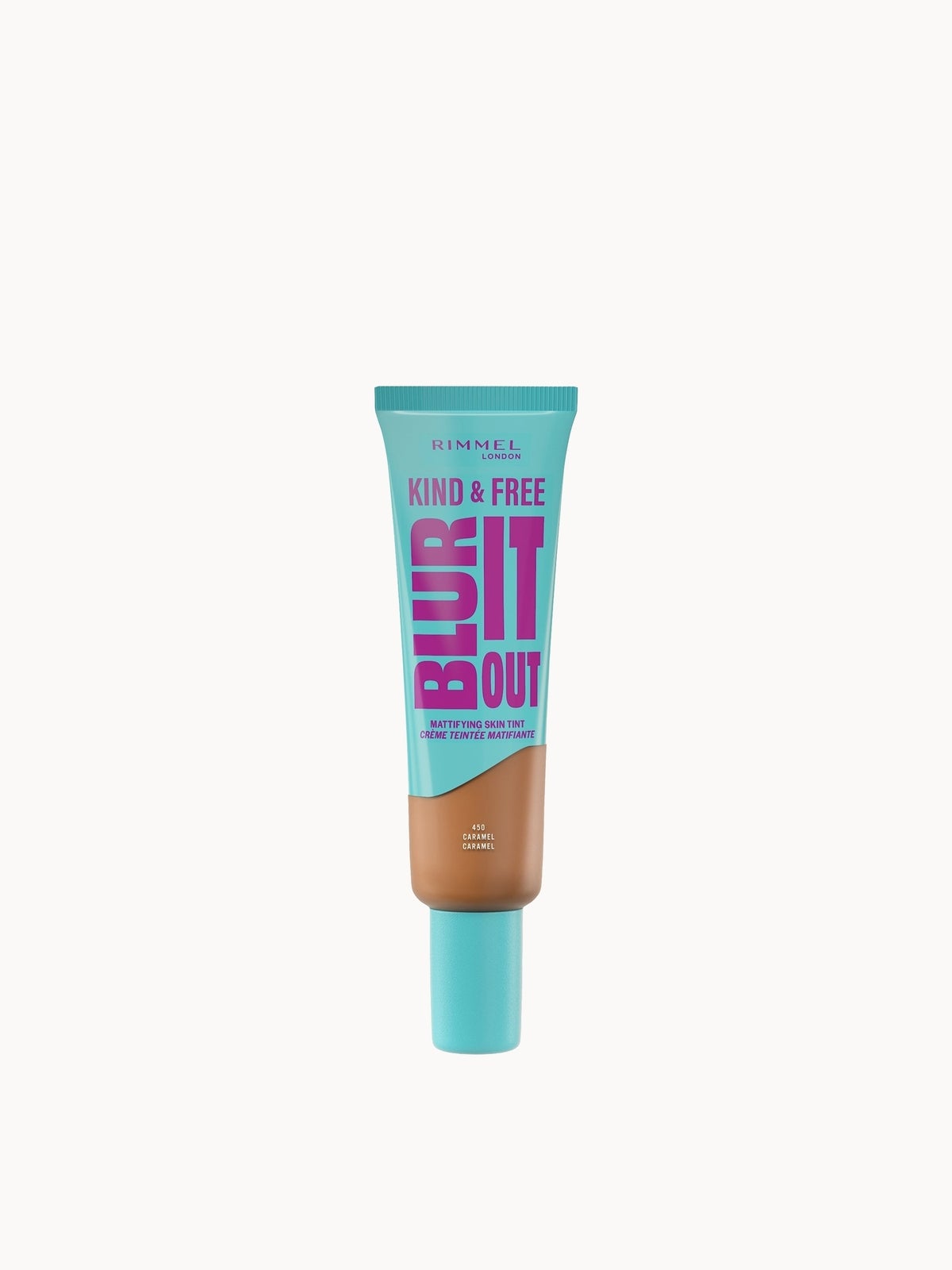 Rimmel London Kind & Free BLUR IT OUT Mattifying Skin Tint 30ml (Various Shades) - 450 Caramel