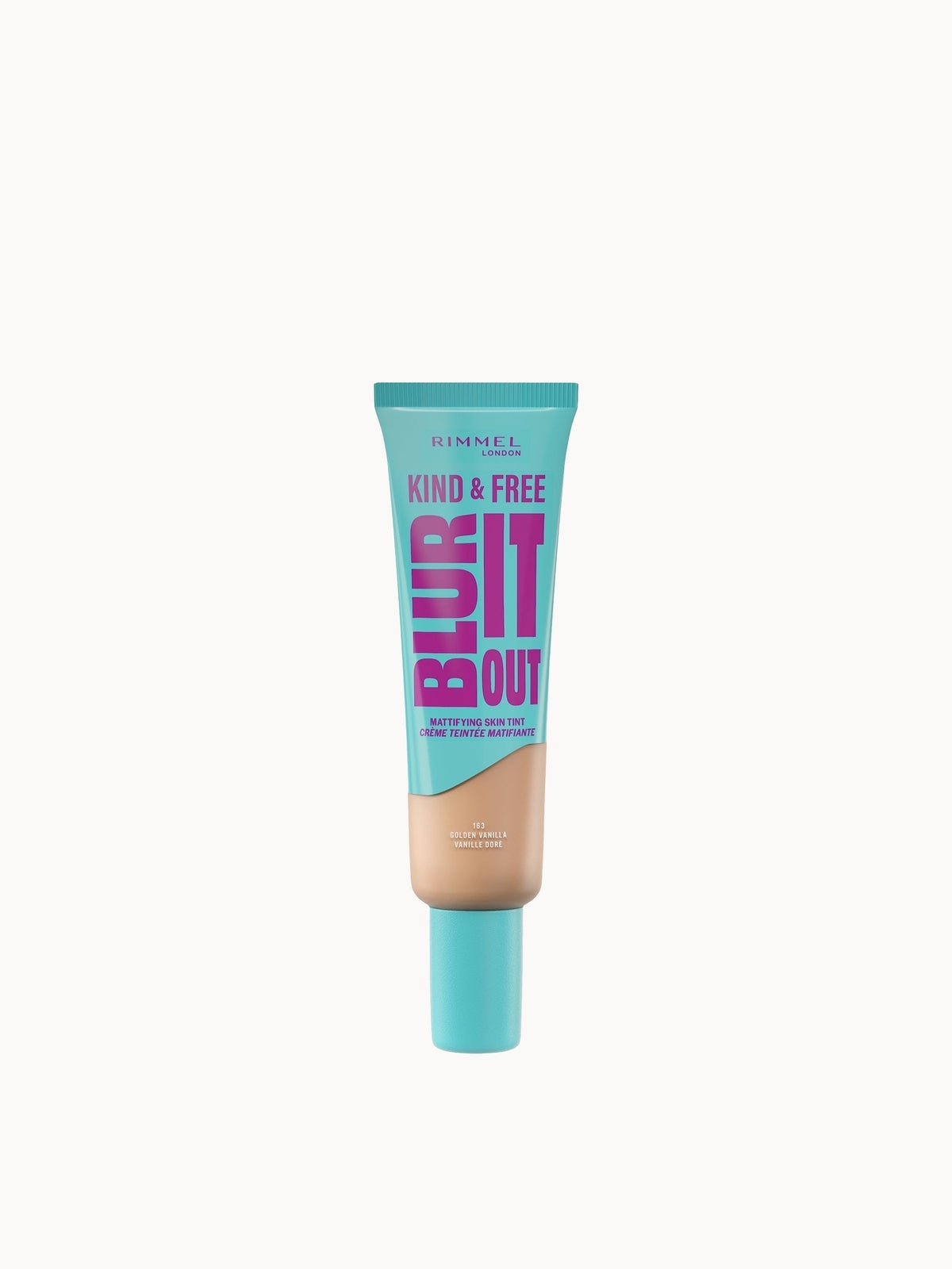Rimmel London Kind & Free BLUR IT OUT Mattifying Skin Tint 30ml (Various Shades) - 163 Golden Vanilla
