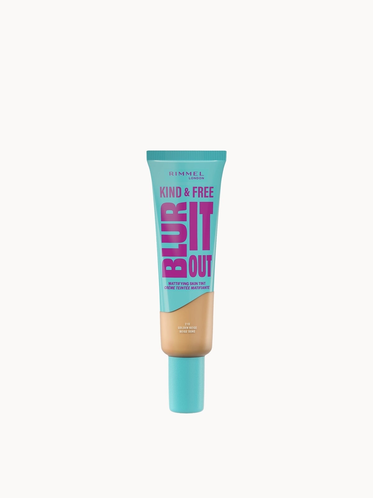 Rimmel London Kind & Free BLUR IT OUT Mattifying Skin Tint 30ml (Various Shades) - 210 Golden Beige