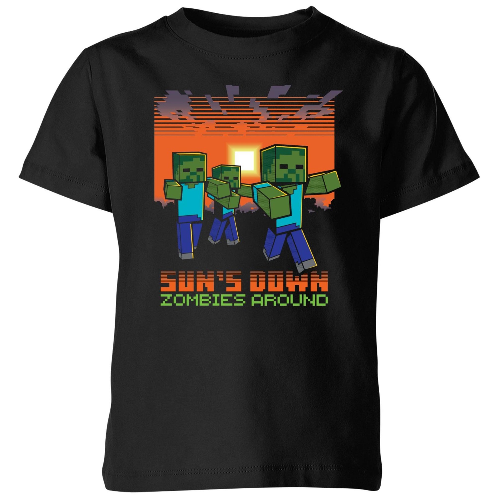 Minecraft Zombies About Kids' T-Shirt - Black - 9-10 Years