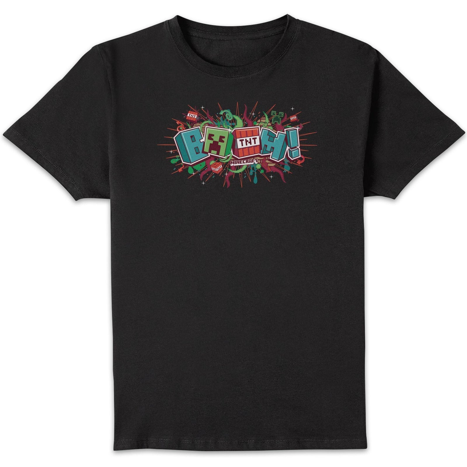 Minecraft Boom Unisex T-Shirt - Black - 3XL