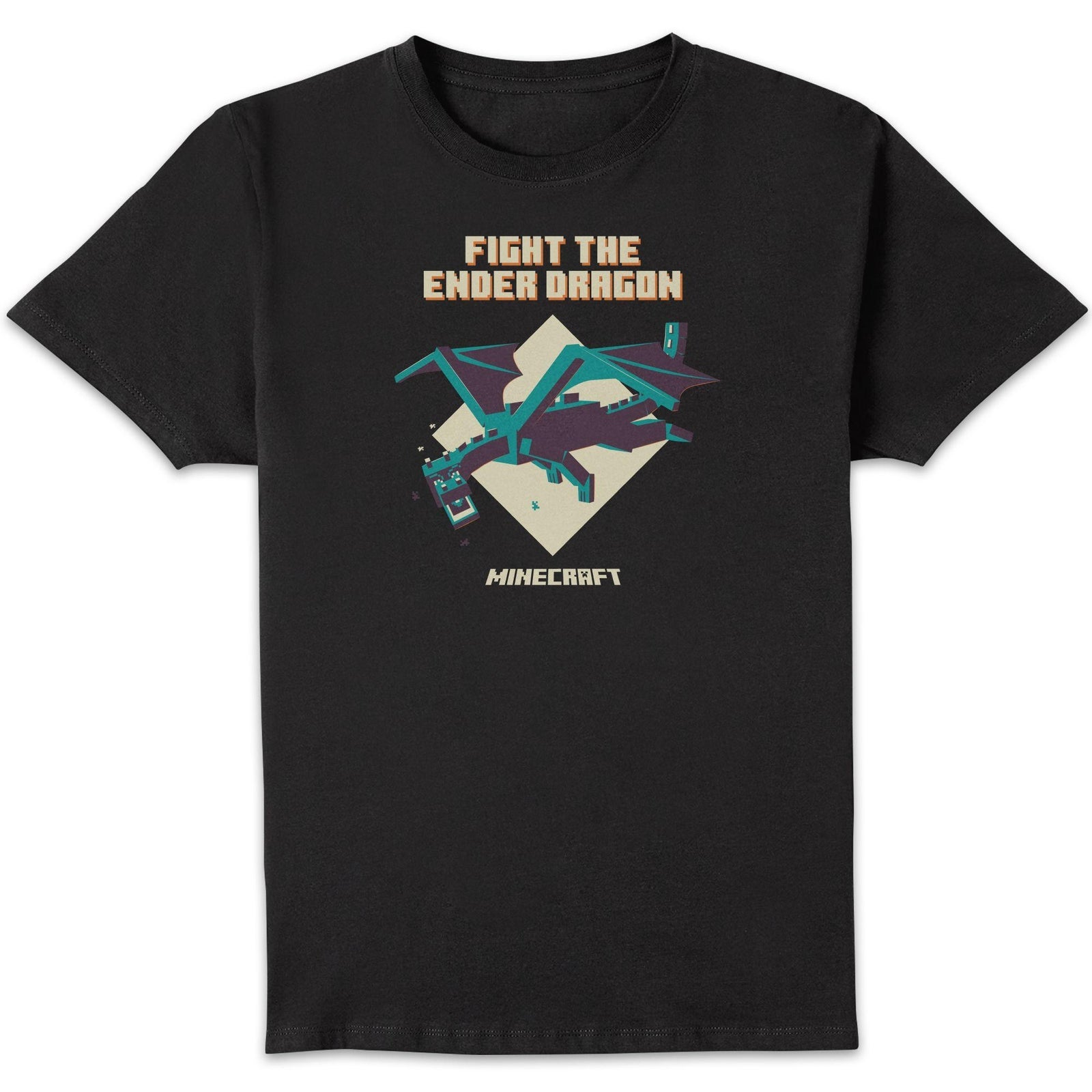 Minecraft Ender Dragon Unisex T-Shirt - Black - 5XL
