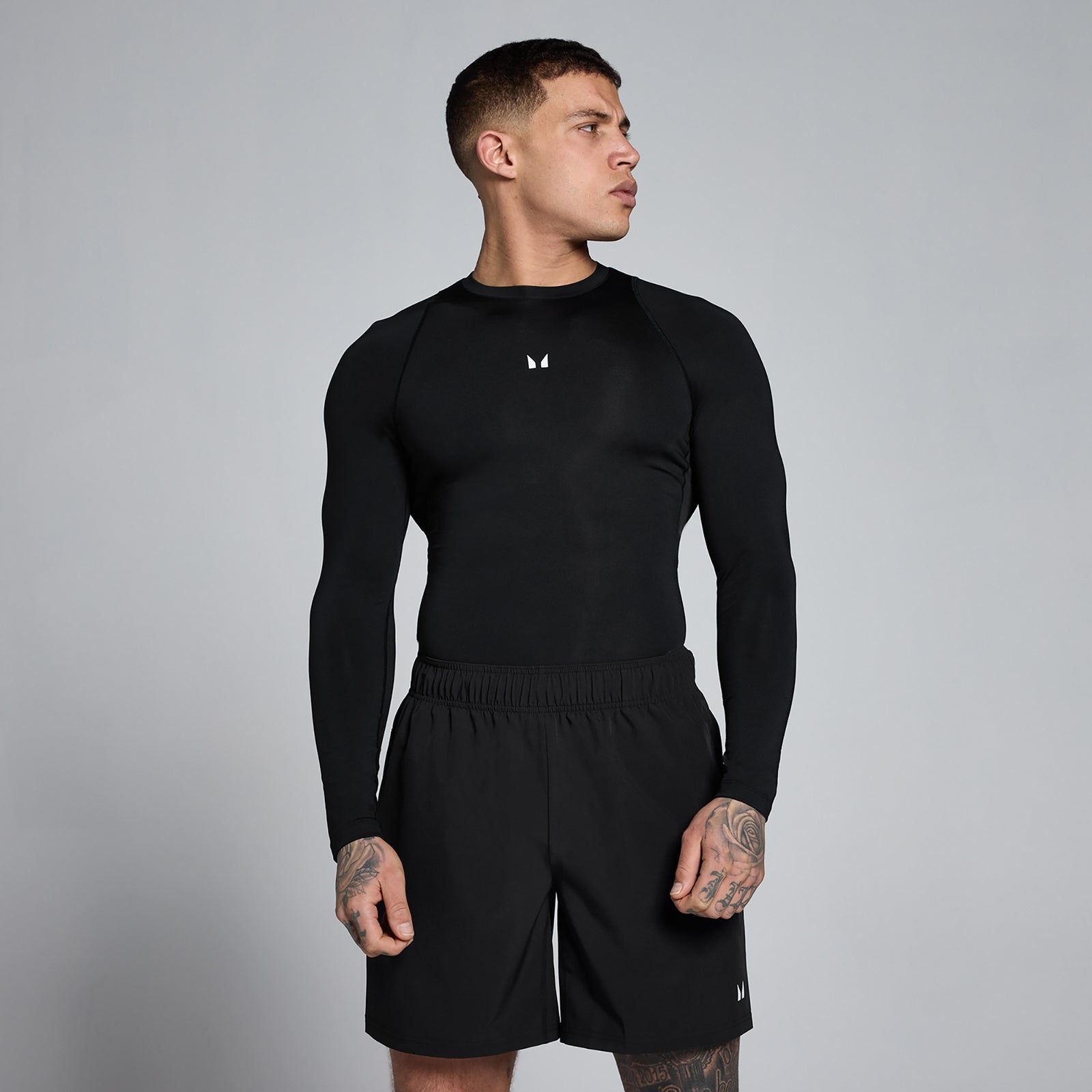 MP Men's Training Long Sleeve Baselayer - Black - XS