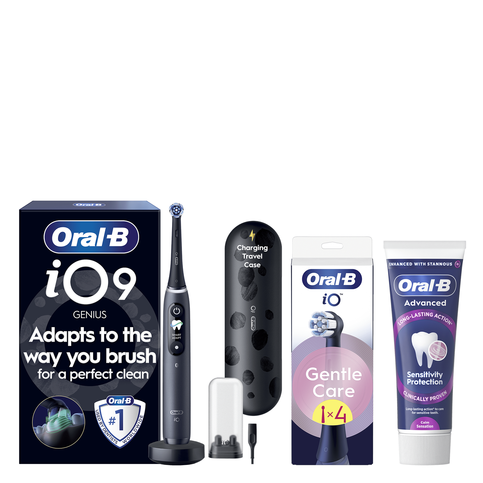 Oral-B iO9 Gum Health & Sensitivity Bundle: retailer-supplied image