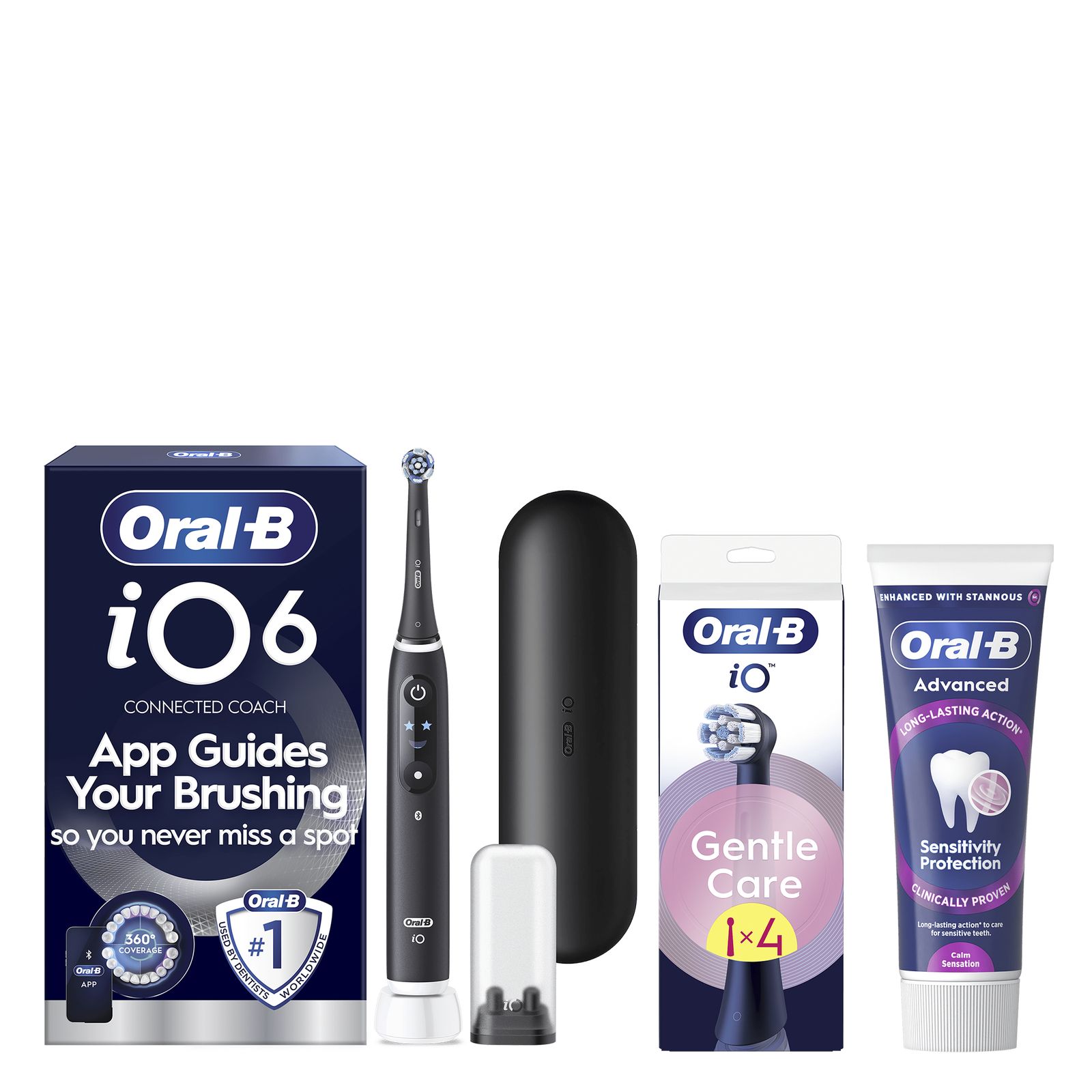 Oral-B iO6 Gum Health & Sensitivity Bundle: retailer-supplied image