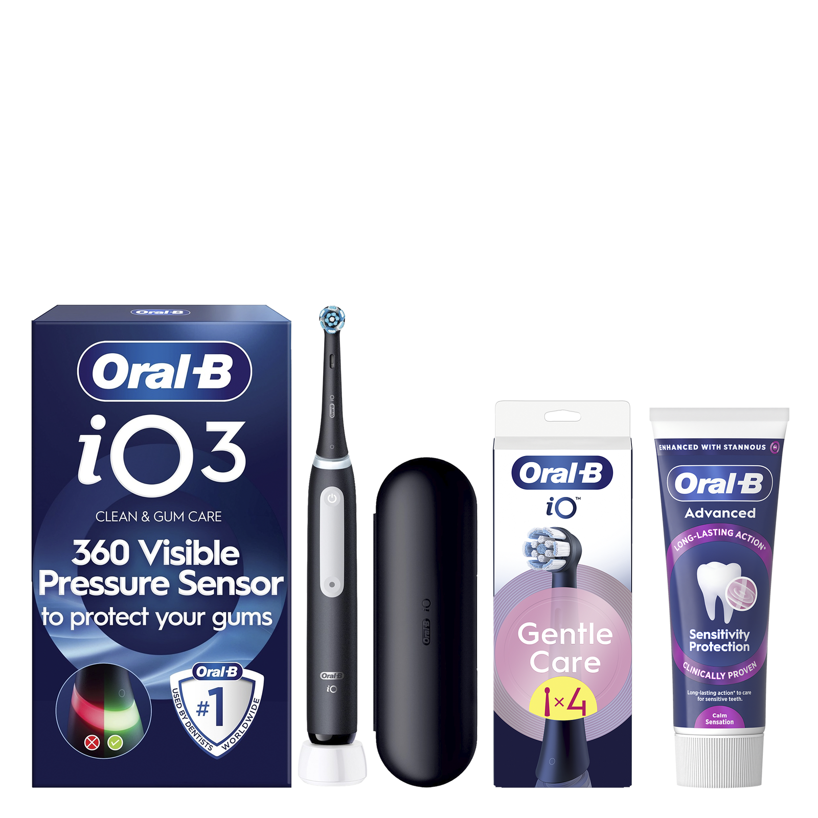 Oral-B iO3 Gum Health & Sensitivity Bundle: retailer-supplied image