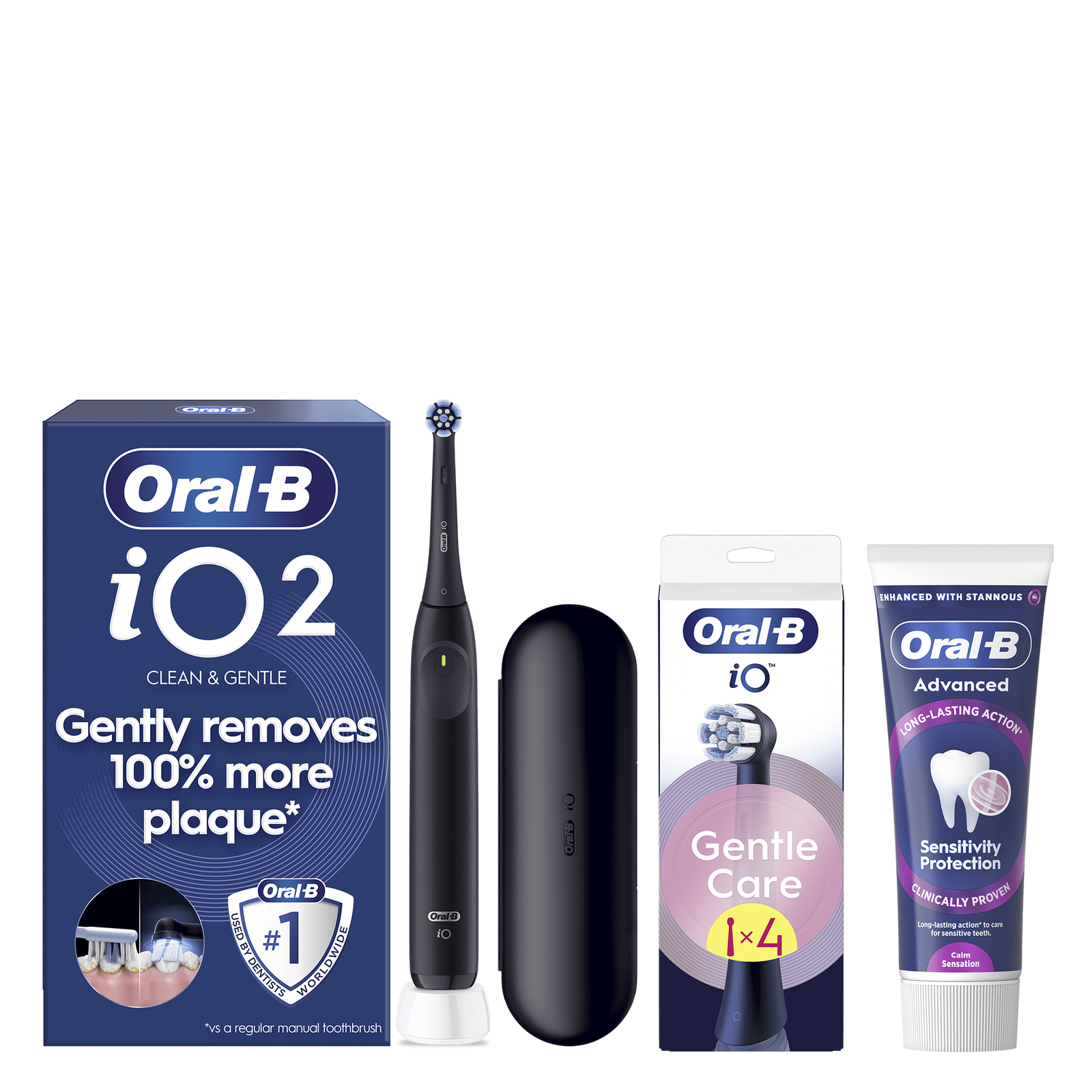 Oral-B iO2 Gum Health & Sensitivity Bundle: retailer-supplied image