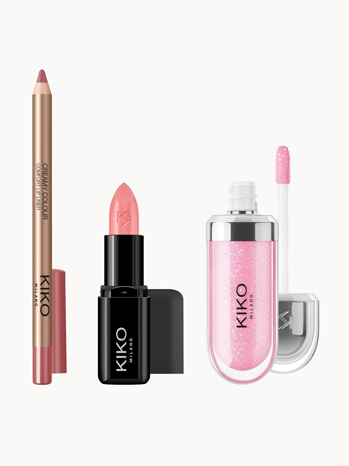 KIKO Milano Exclusive  Soft Pink Lip Trio