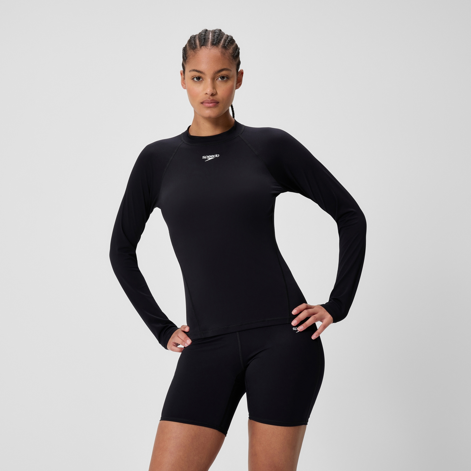 Women's Endurance+ Long Sleeve Rashguard Black
