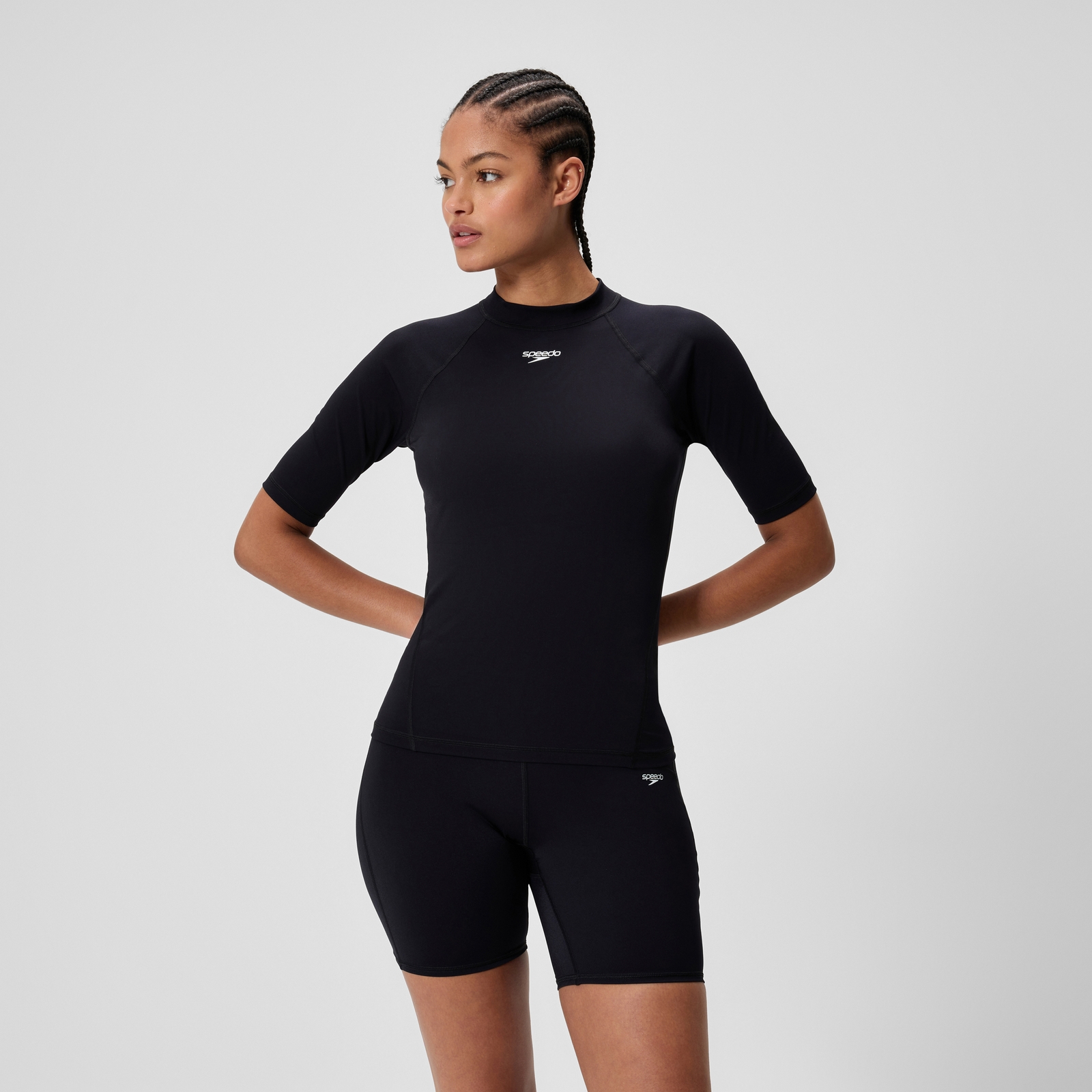 Women's Endurance+ Short Sleeve Rashguard Black