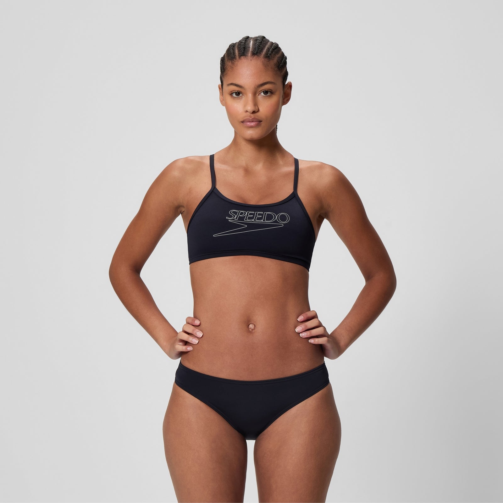 Women's Endurance+ Logo Thinstrap Bikini Set Black