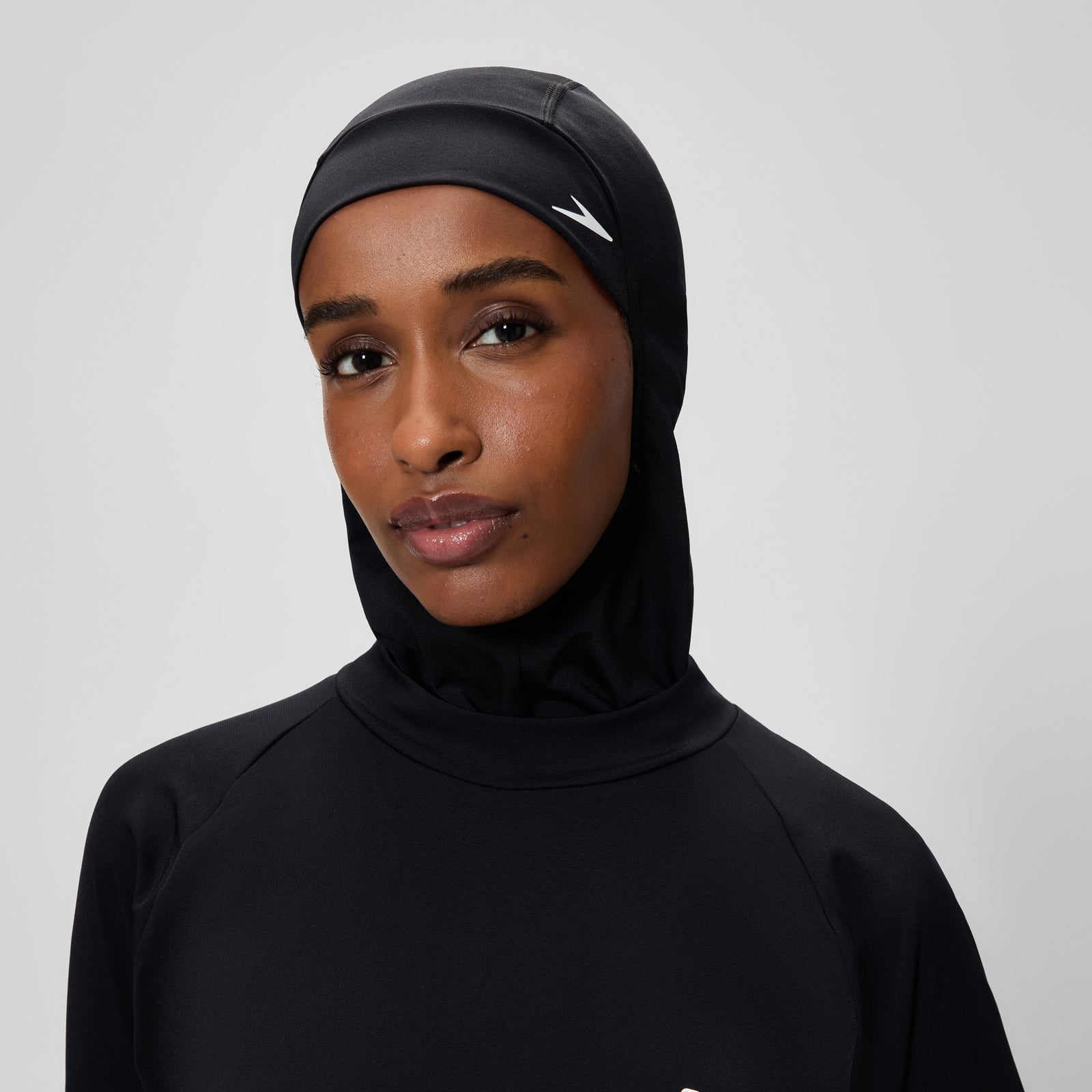 Women's Endurance+ Modesty Swim Hood Black - XXS
