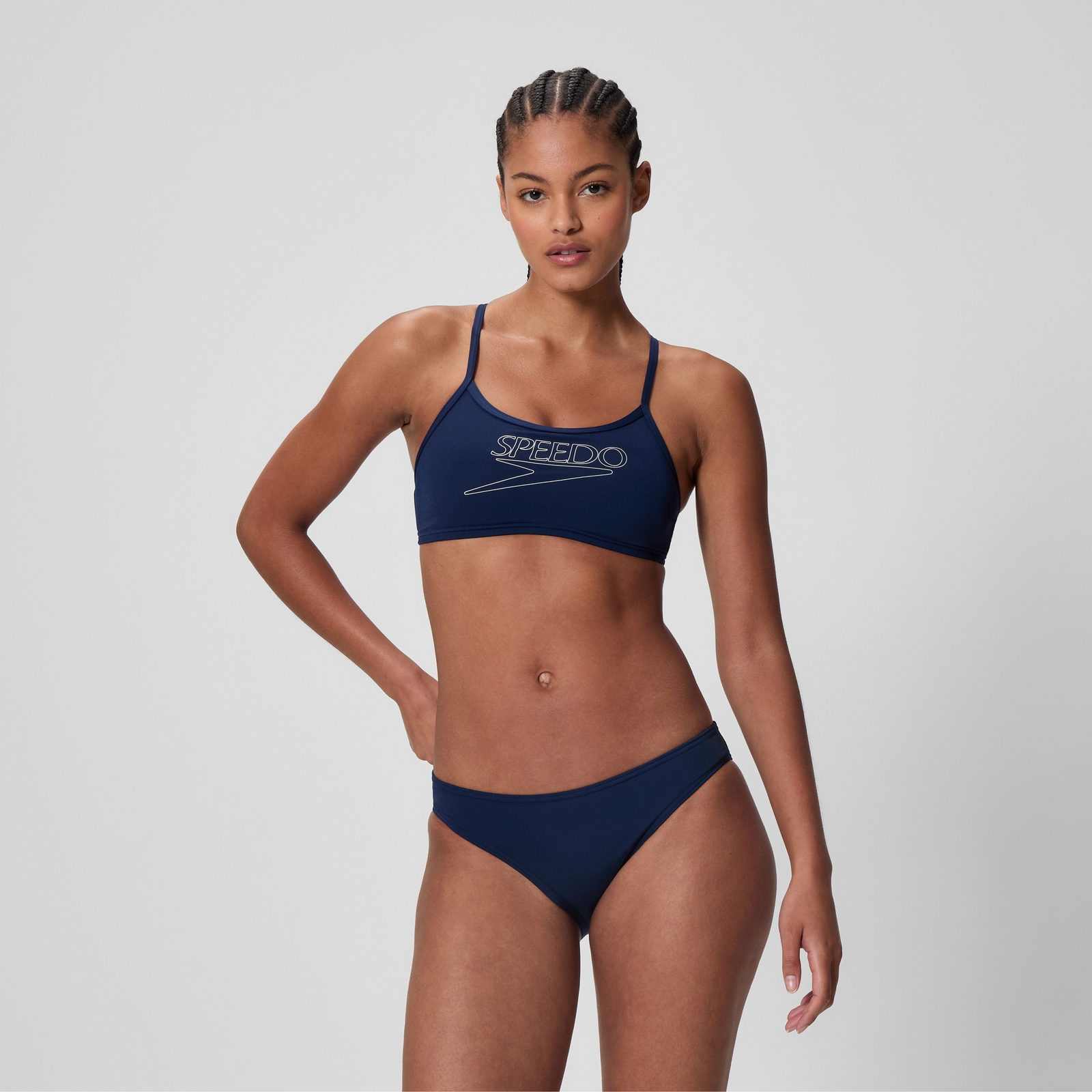 Women's Endurance+ Logo Thinstrap Bikini Set Navy