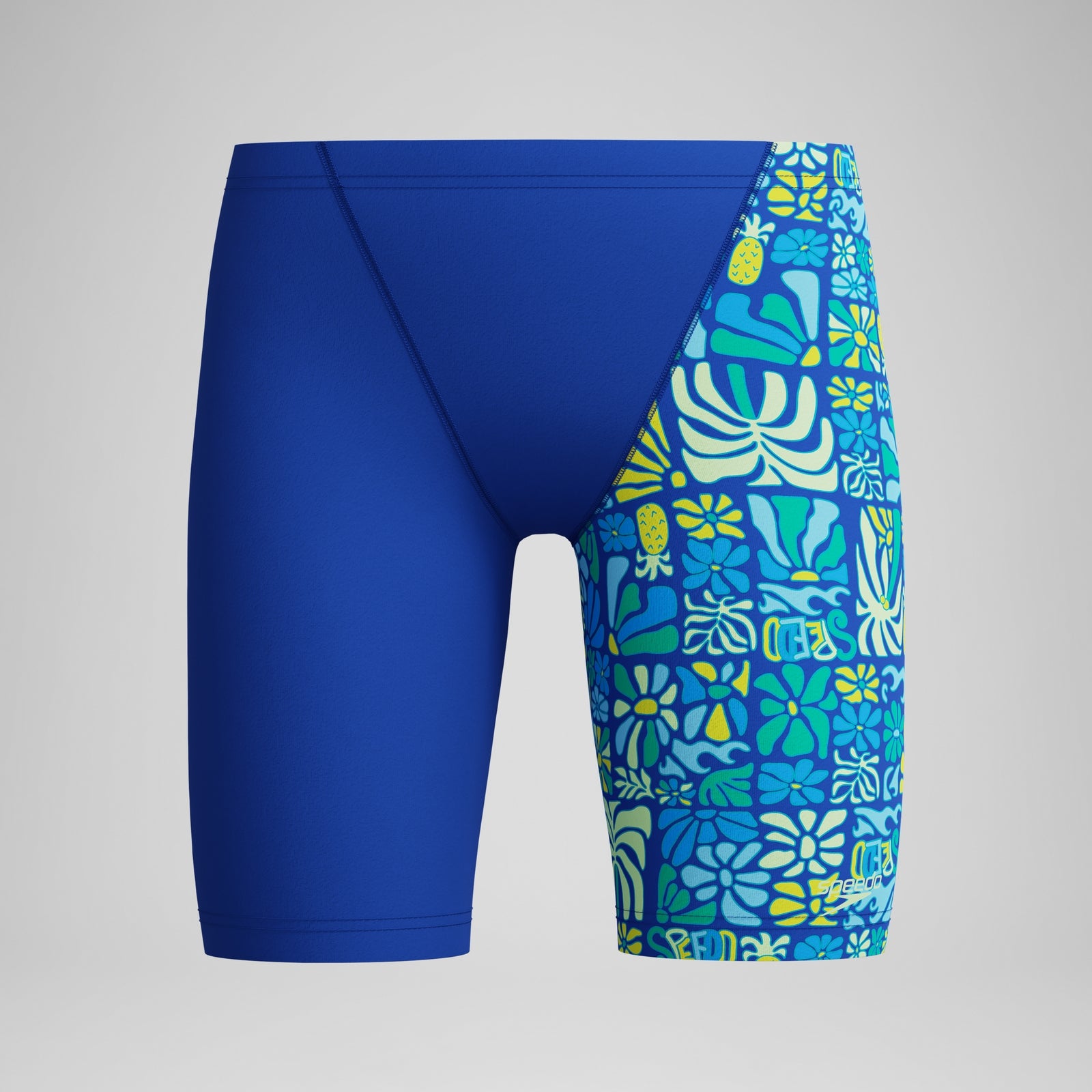 Jungen Schwimmhose mit Print und V-Schnitt Blau