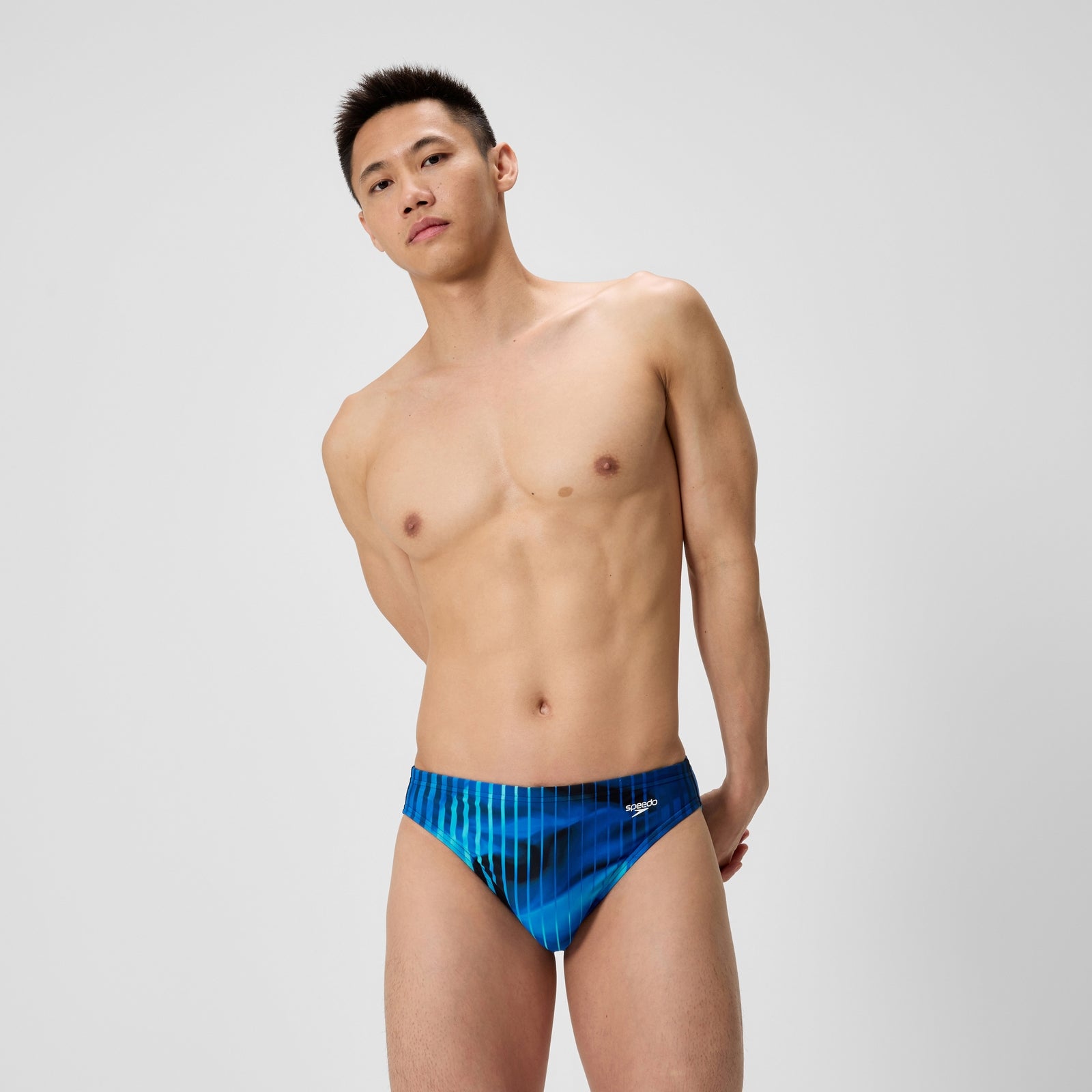 Herren Club Training Badehose mit Print Blau