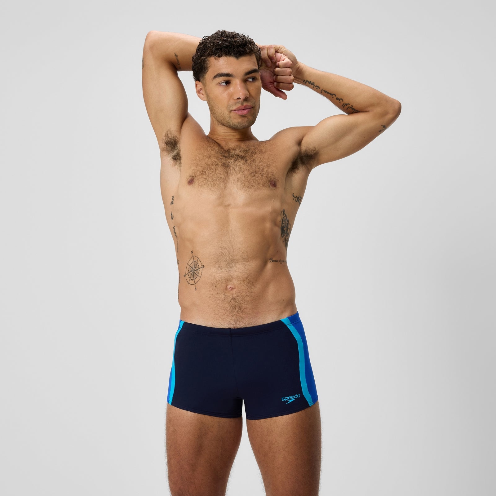 Speedo Herren Aquashorts Mit Passe Marineblau/Blau
