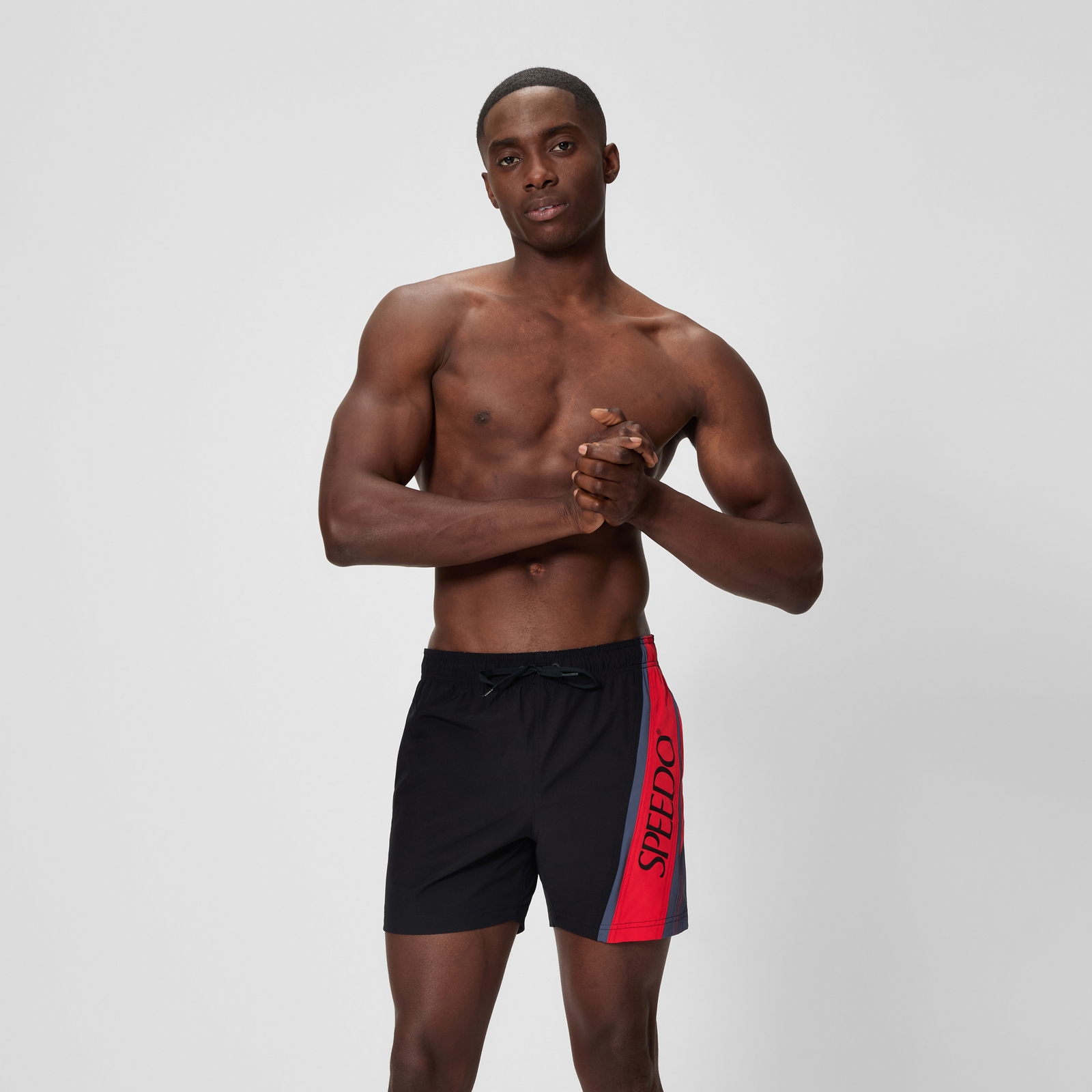 Men's Hyperboom 16" Swim Shorts Black/Red - XS