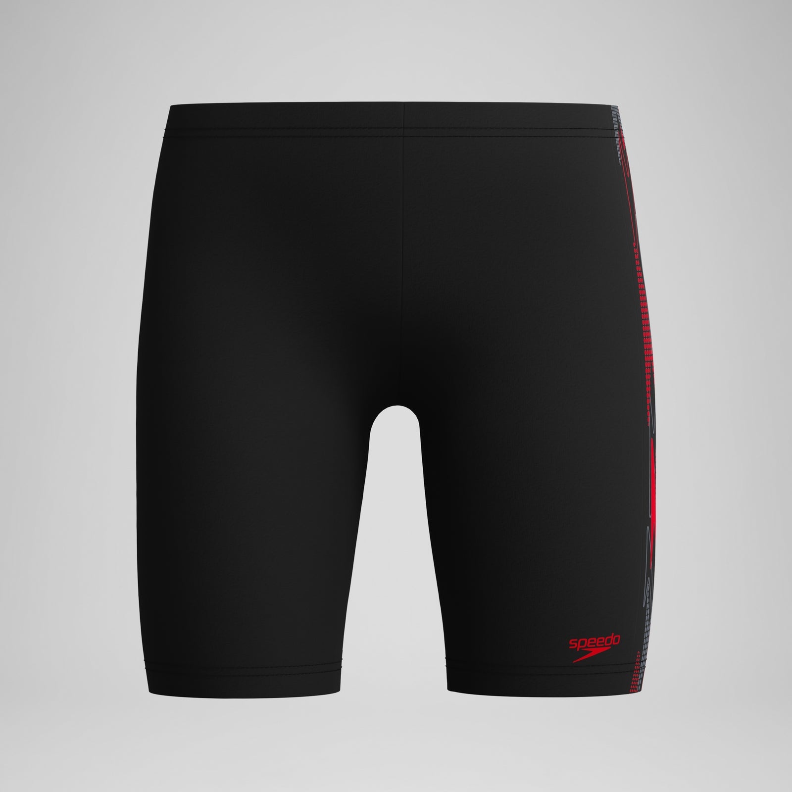 Speedo Jungen Placement Schwimmhose Schwarz/Rot