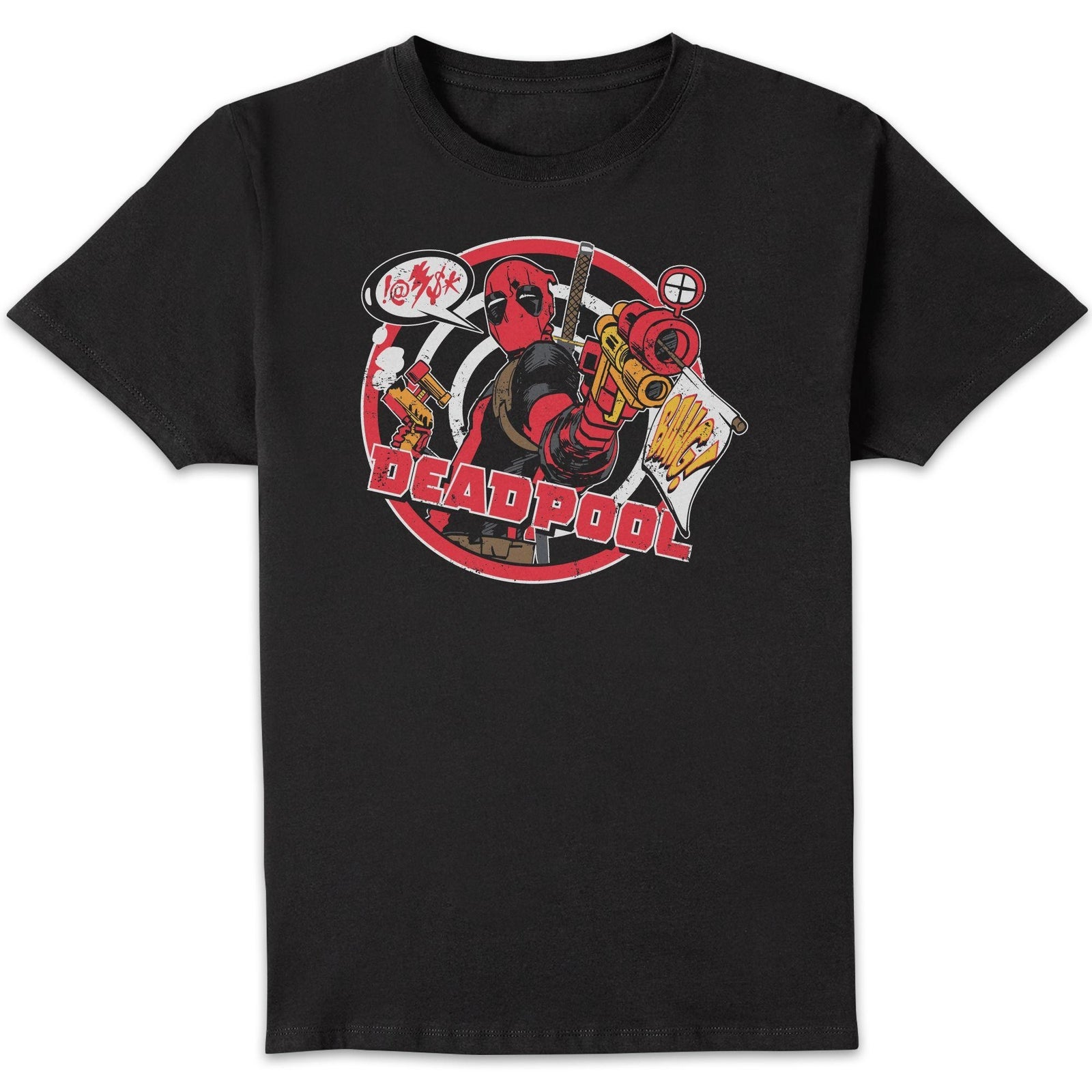 Marvel Deadpool Badge Unisexe T-shirt - Noir